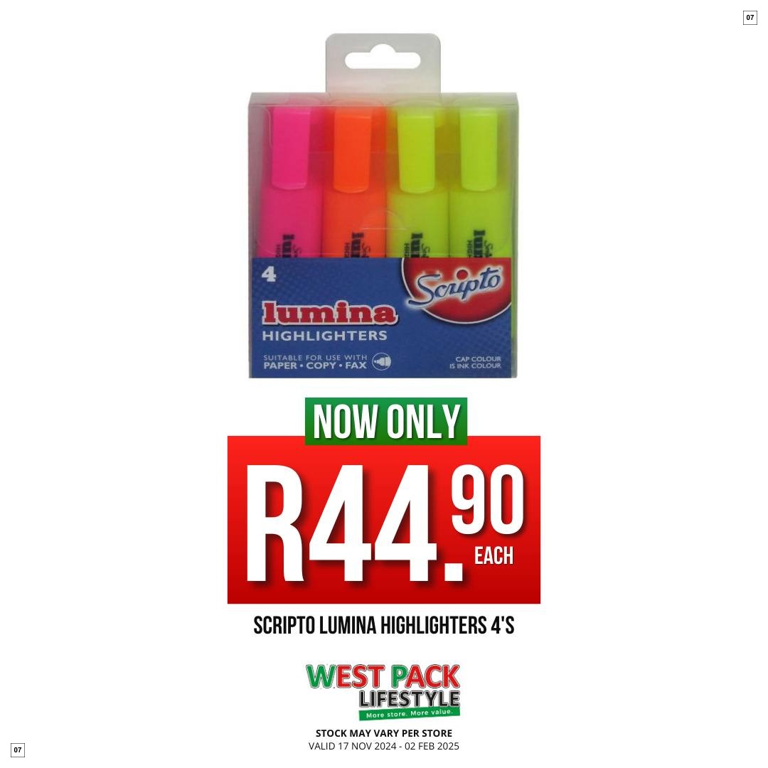 West Pack Lifestyle Specials 17 Nov - 02 Feb - Page 7