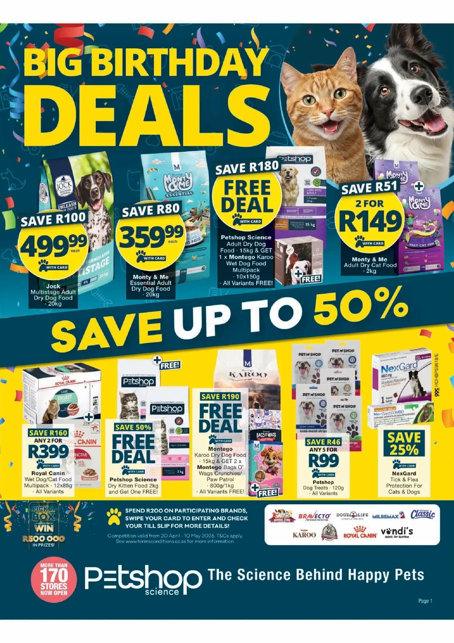 Checkers Petshop Science Birthday Deals