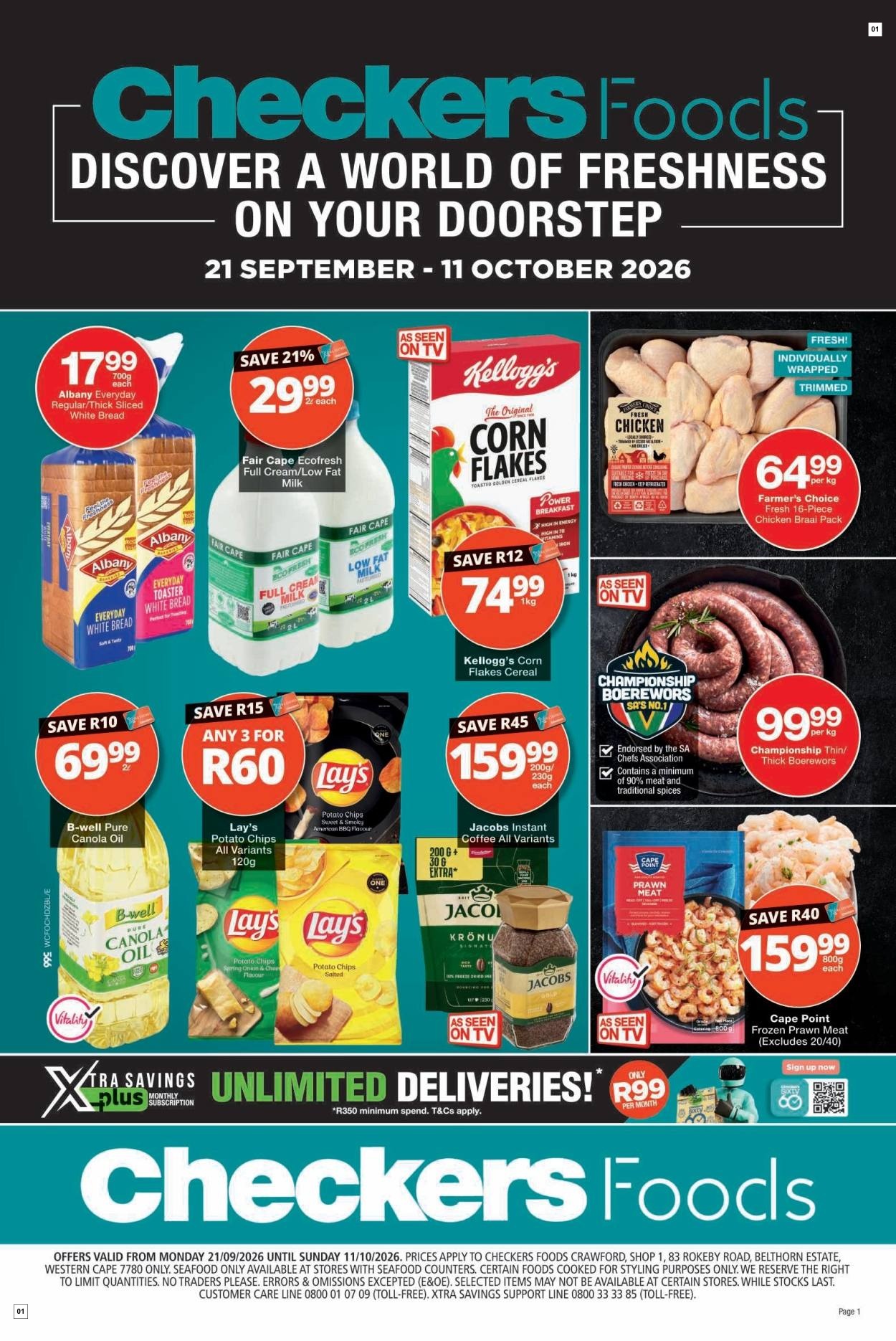 Checkers September Month-end Promotion Gauteng