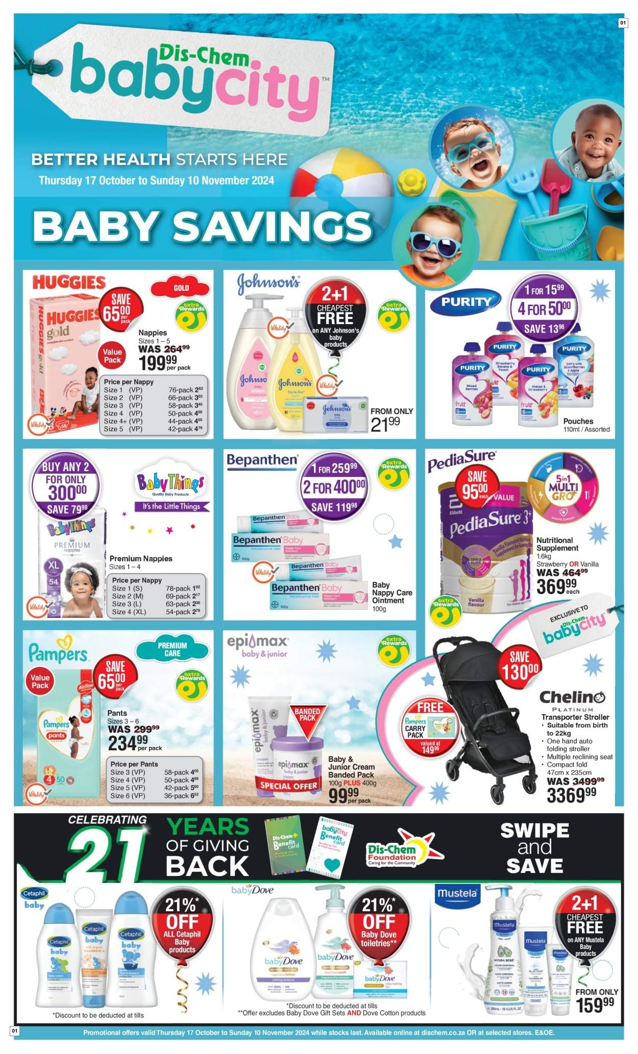 Baby City Specials 17 Oct - 10 Nov