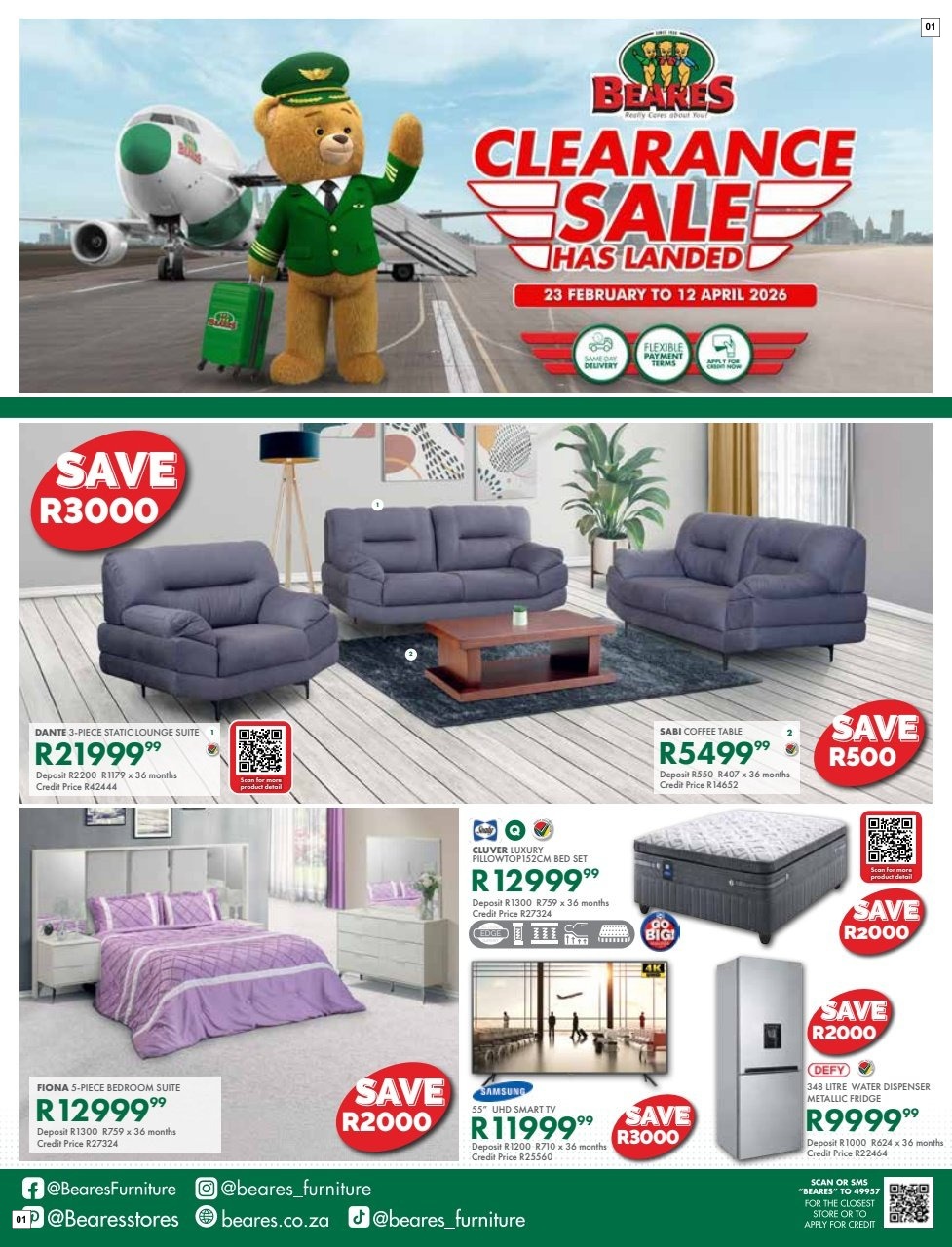 Beares Specials 23 Feb - 12 Apr
