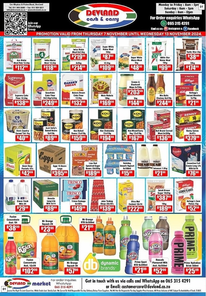 Devland Specials 07 Nov - 13 Nov