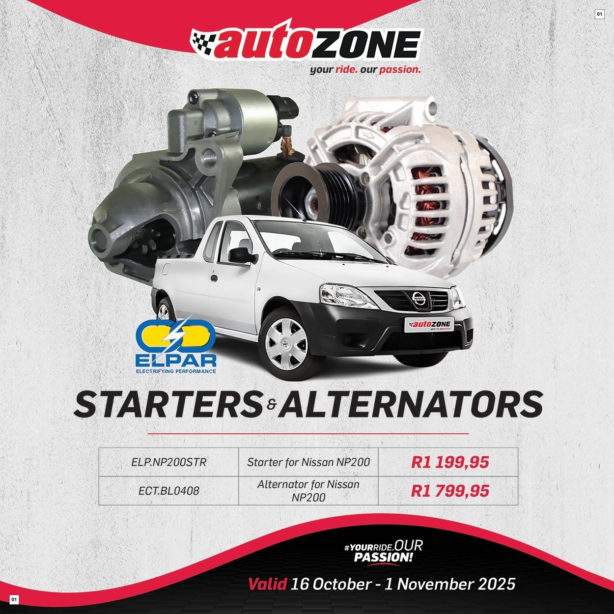 Autozone Specials 16 Oct - 01 Nov