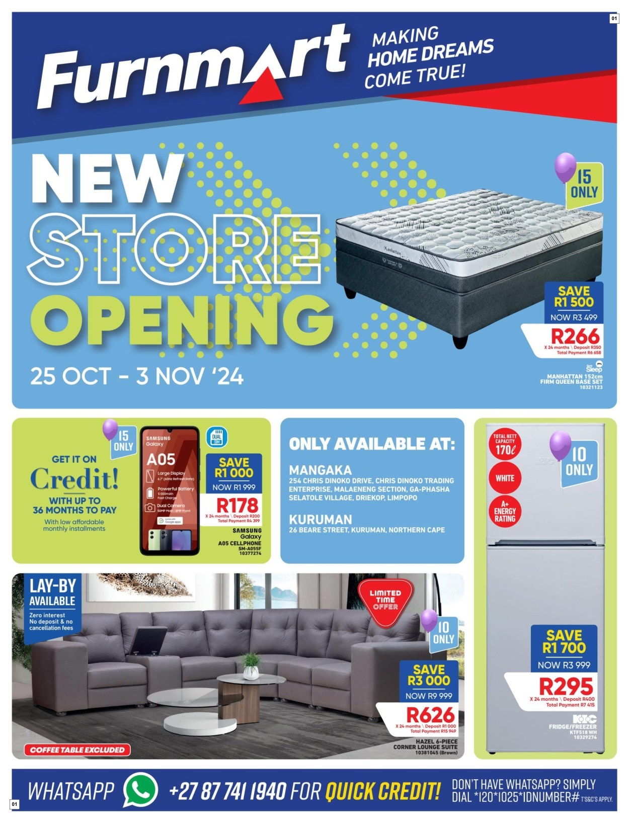 Furnmart Specials 25 Oct - 03 Nov
