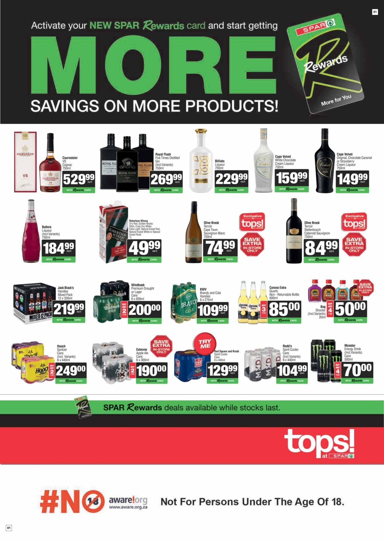 Tops At Spar Specials 11 May - 07 Jun