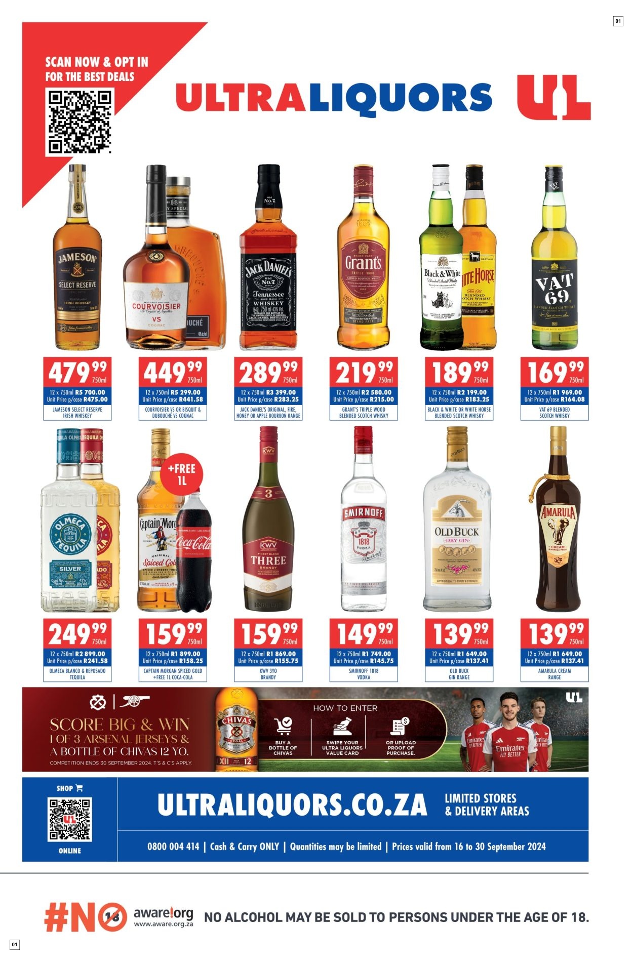 Ultra Liquors Specials 16 Sept - 30 Sept