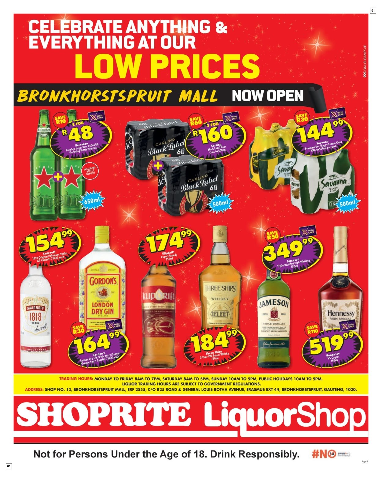 Shoprite Liquorshop Low Prices Bronkhorstspruit