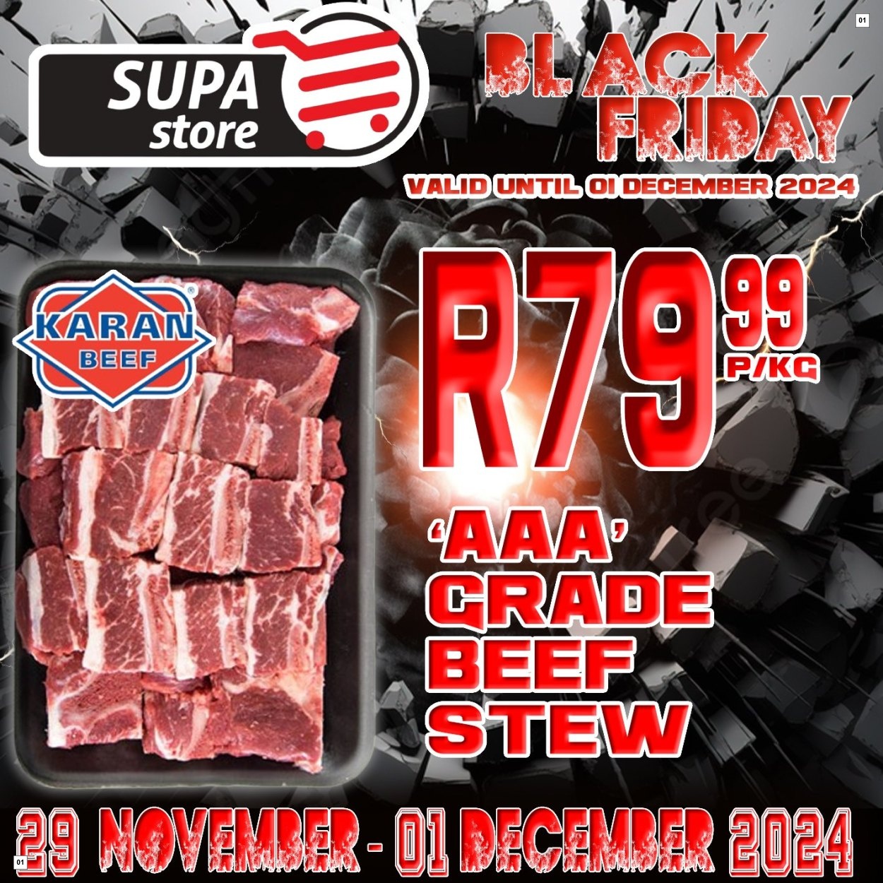 Supa Store Specials 29 Nov - 01 Dec