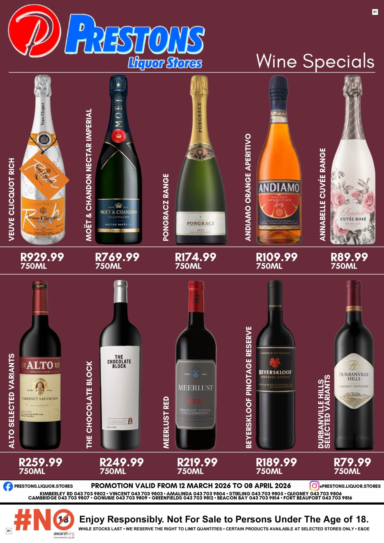 Prestons Liquor Stores St Patrick’s Day Specials