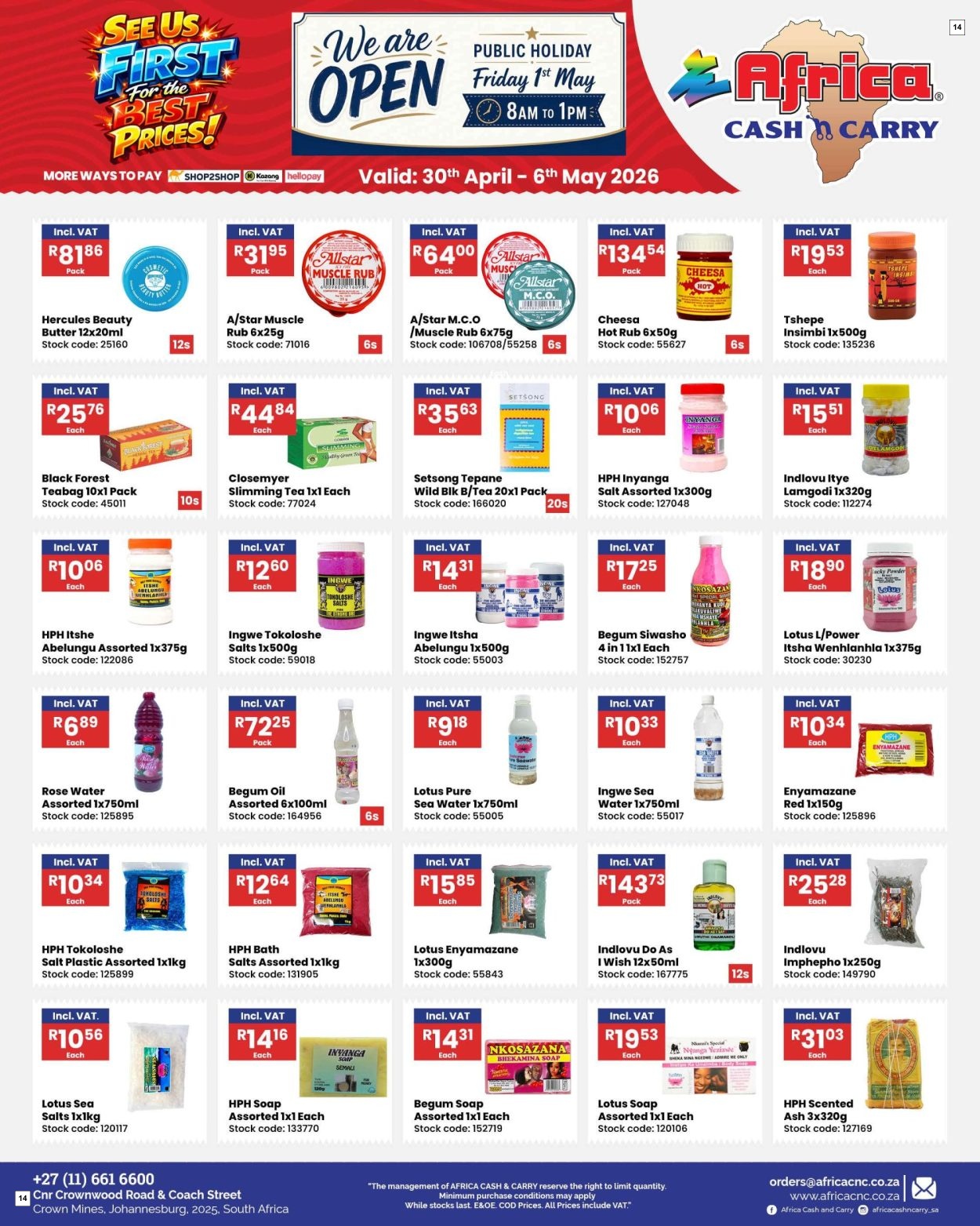 Africa Cash & Carry Catalogue - Weekly Promo - Page 14