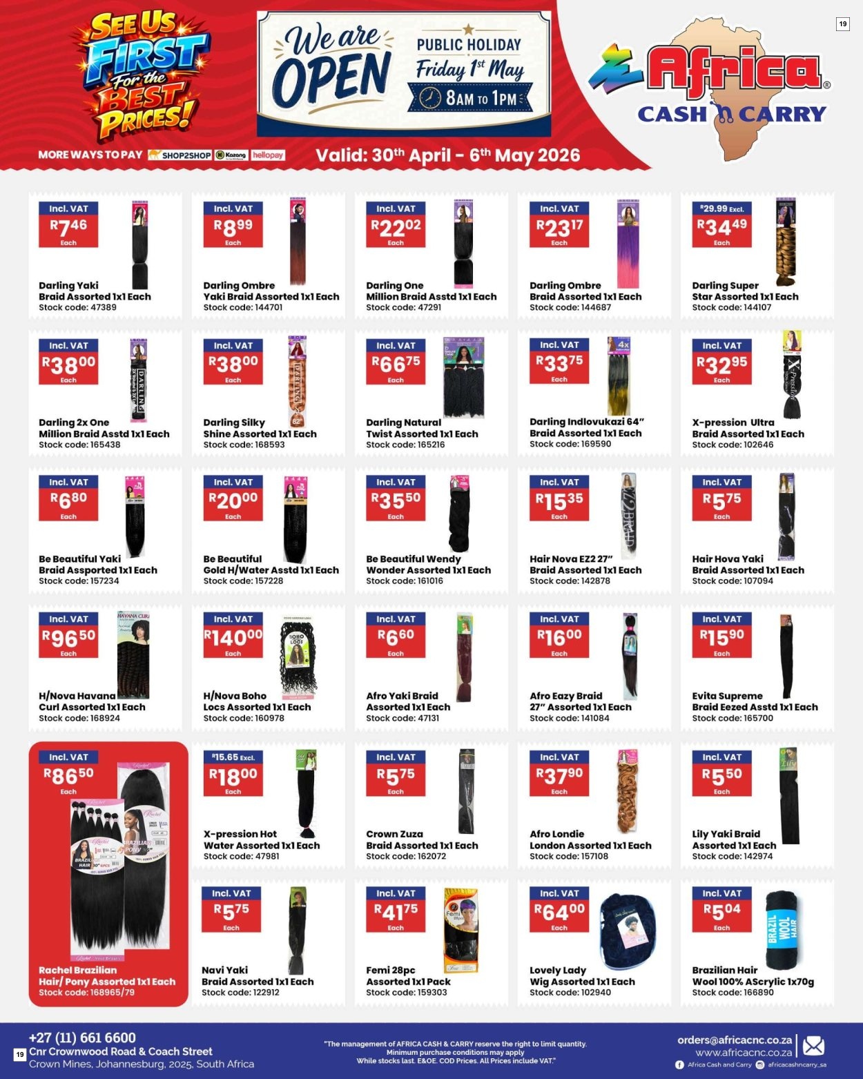 Africa Cash & Carry Catalogue - Weekly Promo - Page 19