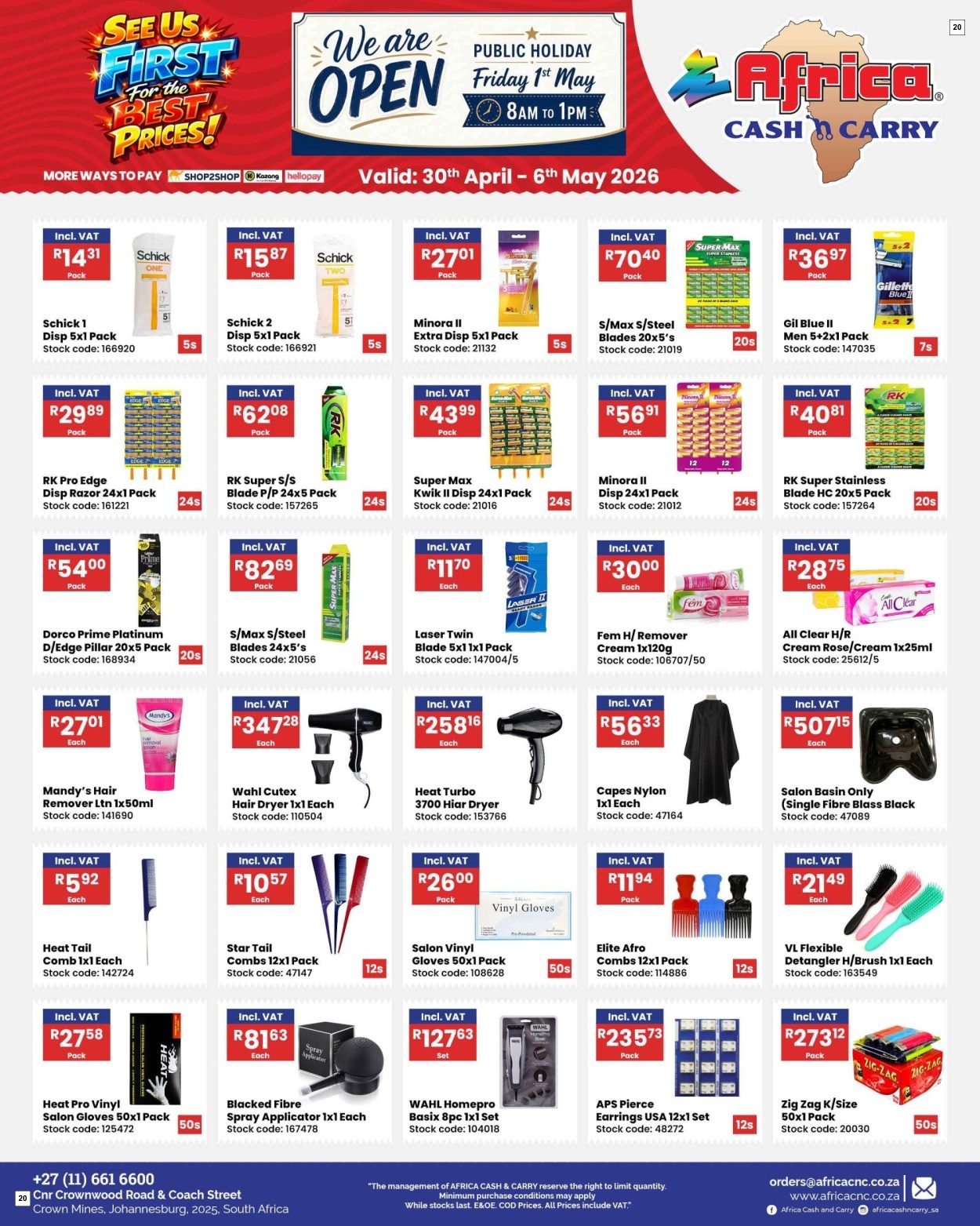 Africa Cash & Carry Catalogue - Weekly Promo - Page 20