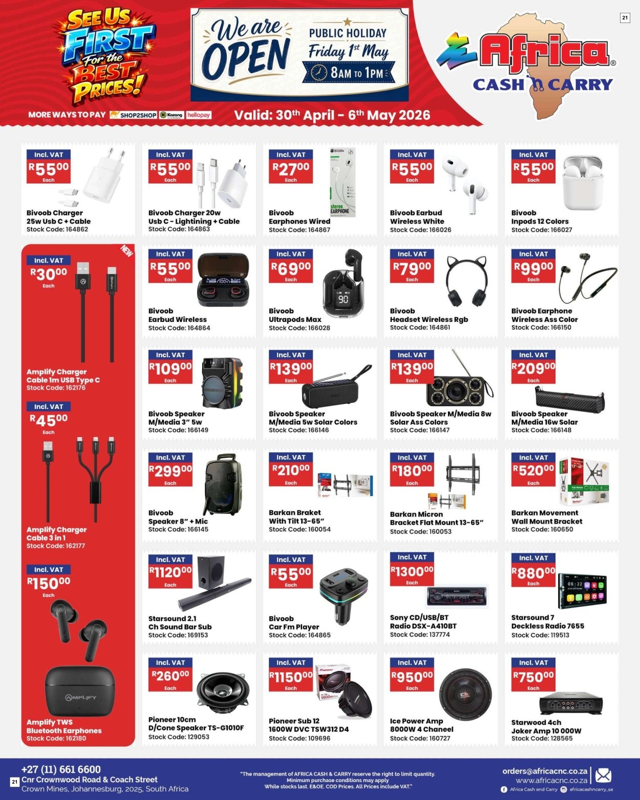 Africa Cash & Carry Catalogue - Weekly Promo - Page 21
