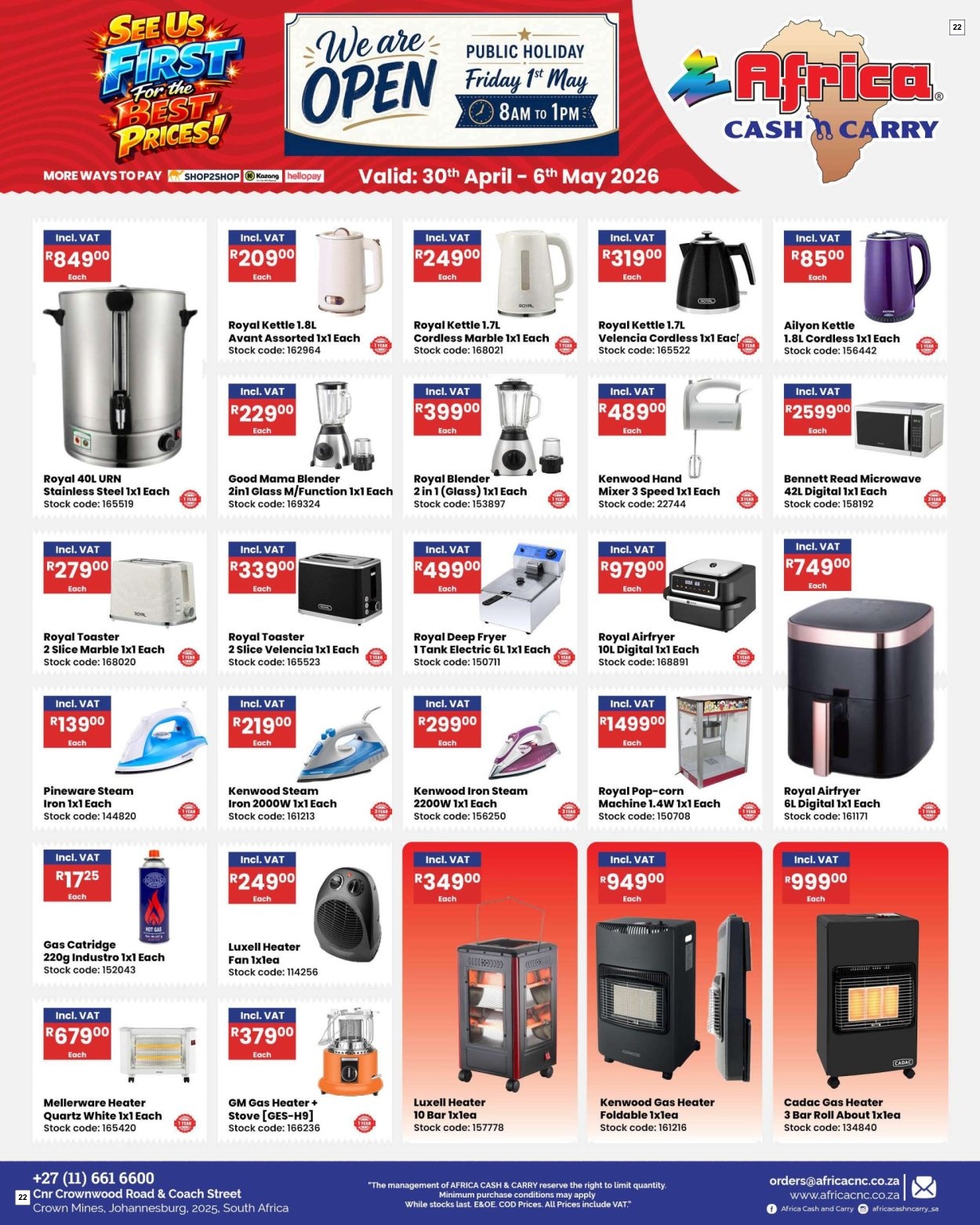 Africa Cash & Carry Catalogue - Weekly Promo - Page 22