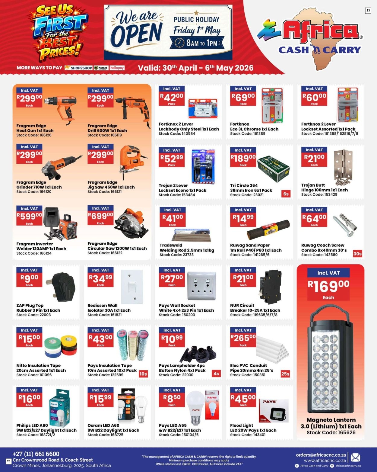 Africa Cash & Carry Catalogue - Weekly Promo - Page 23