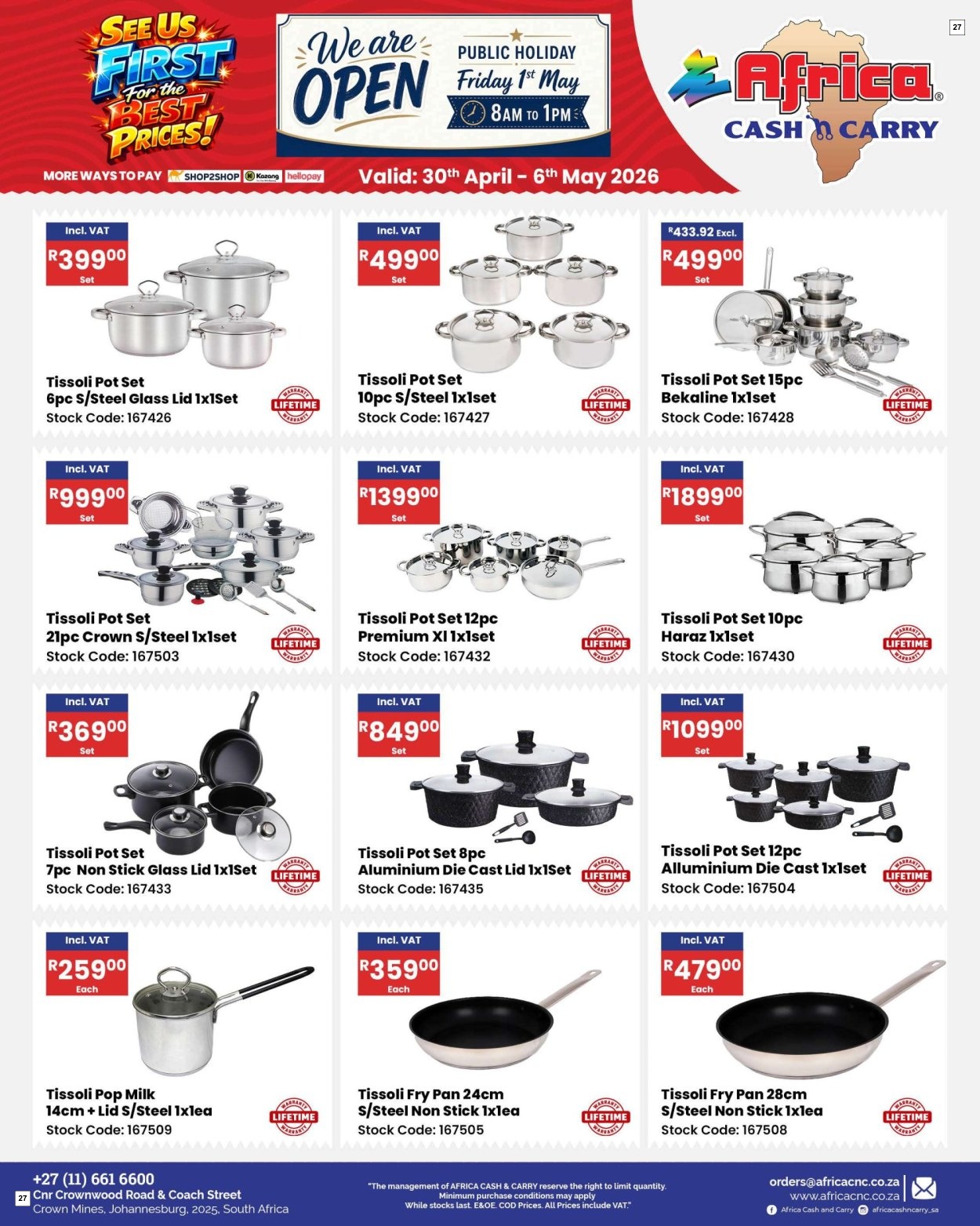 Africa Cash & Carry Catalogue - Weekly Promo - Page 27