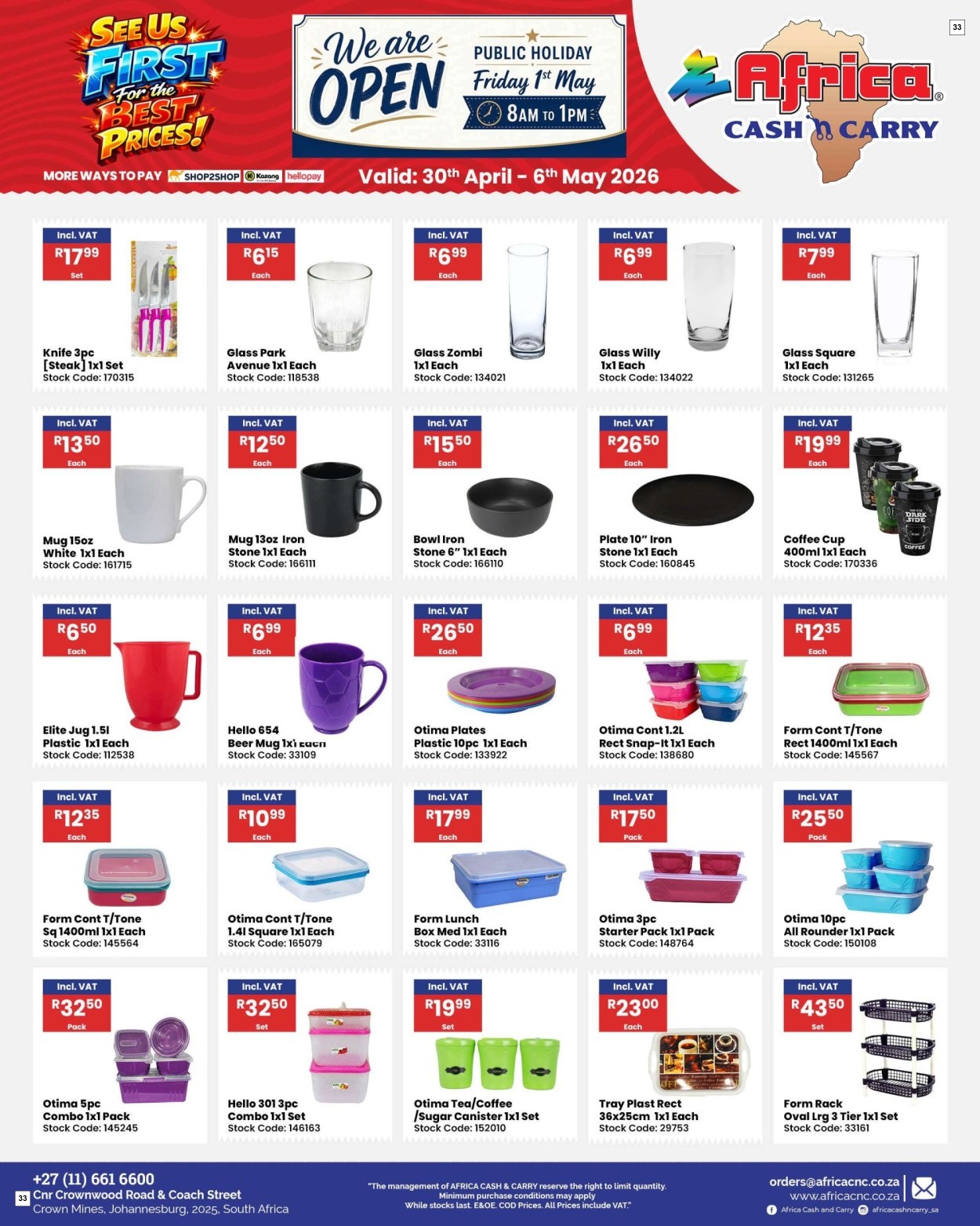 Africa Cash & Carry Catalogue - Weekly Promo - Page 33