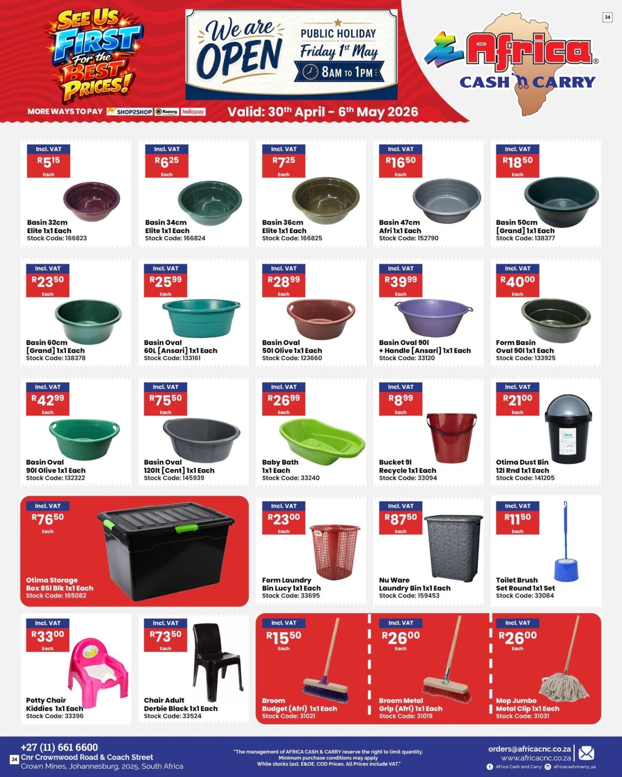 Africa Cash & Carry Catalogue - Weekly Promo - Page 34