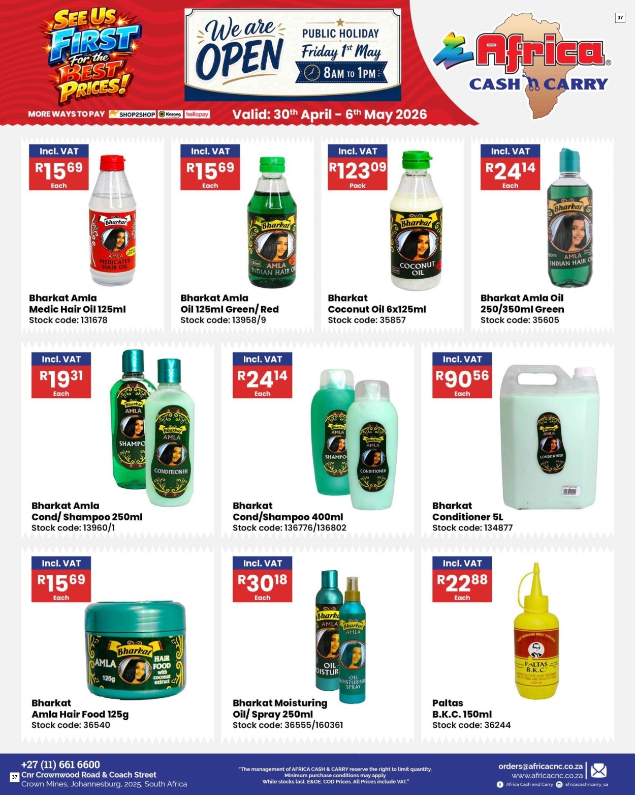 Africa Cash & Carry Catalogue - Weekly Promo - Page 37