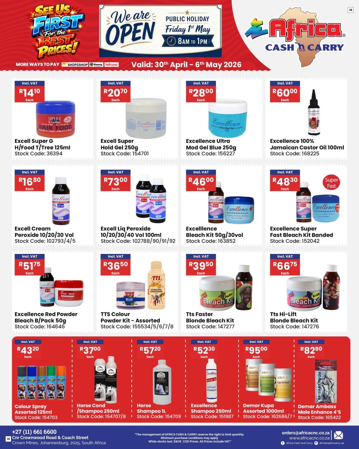 Africa Cash & Carry Catalogue - Weekly Promo - Page 38