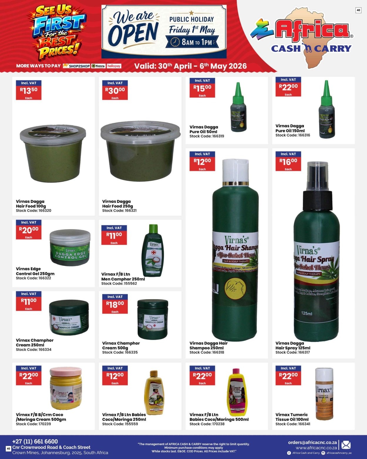 Africa Cash & Carry Catalogue - Weekly Promo - Page 40