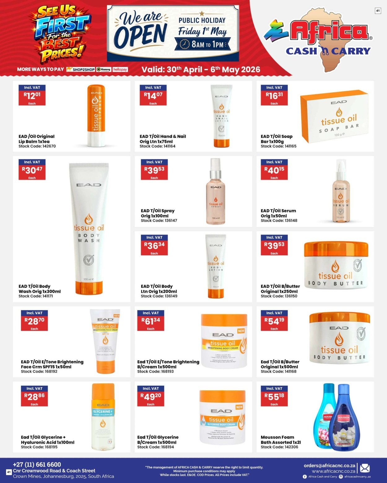 Africa Cash & Carry Catalogue - Weekly Promo - Page 41