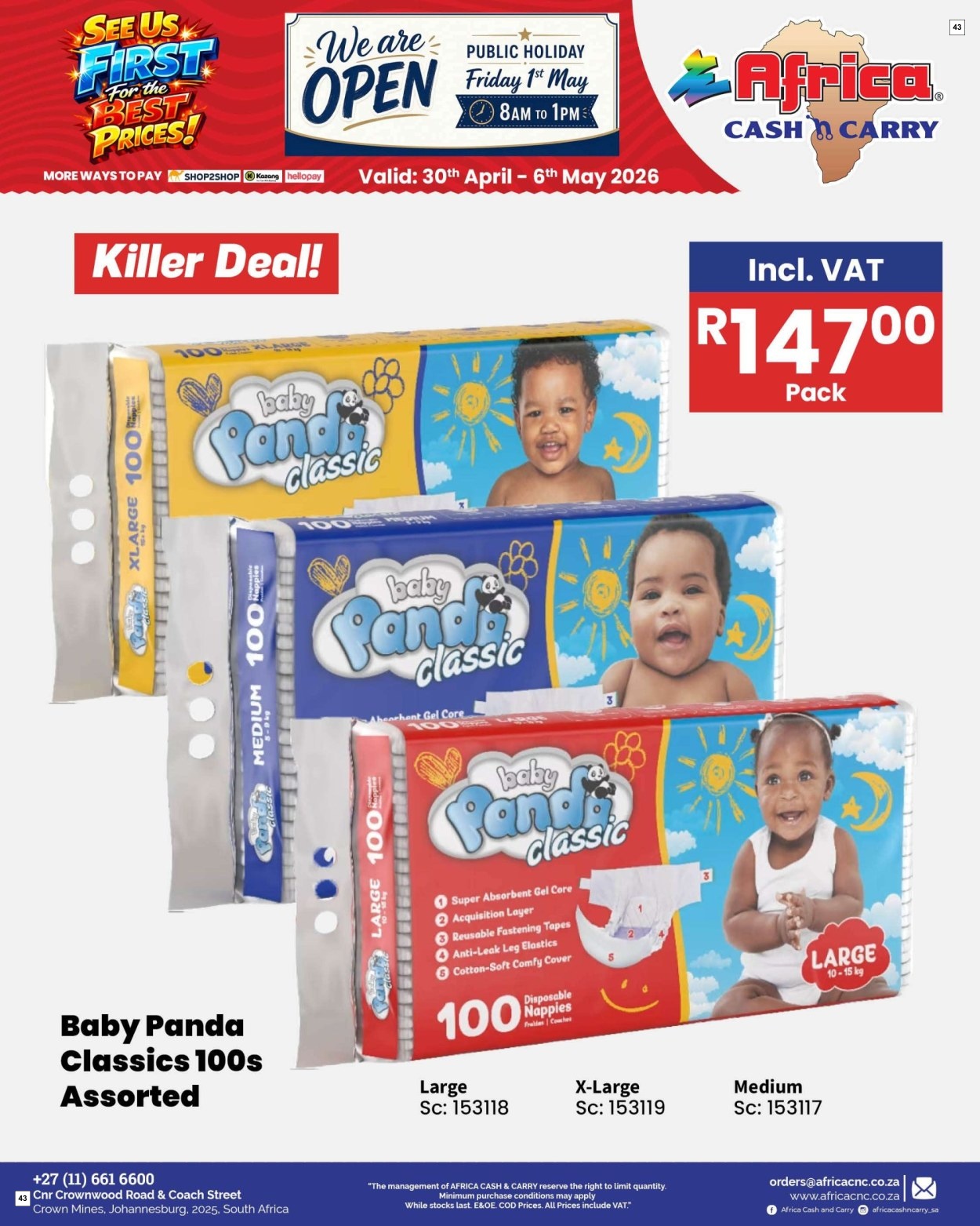 Africa Cash & Carry Catalogue - Weekly Promo - Page 43