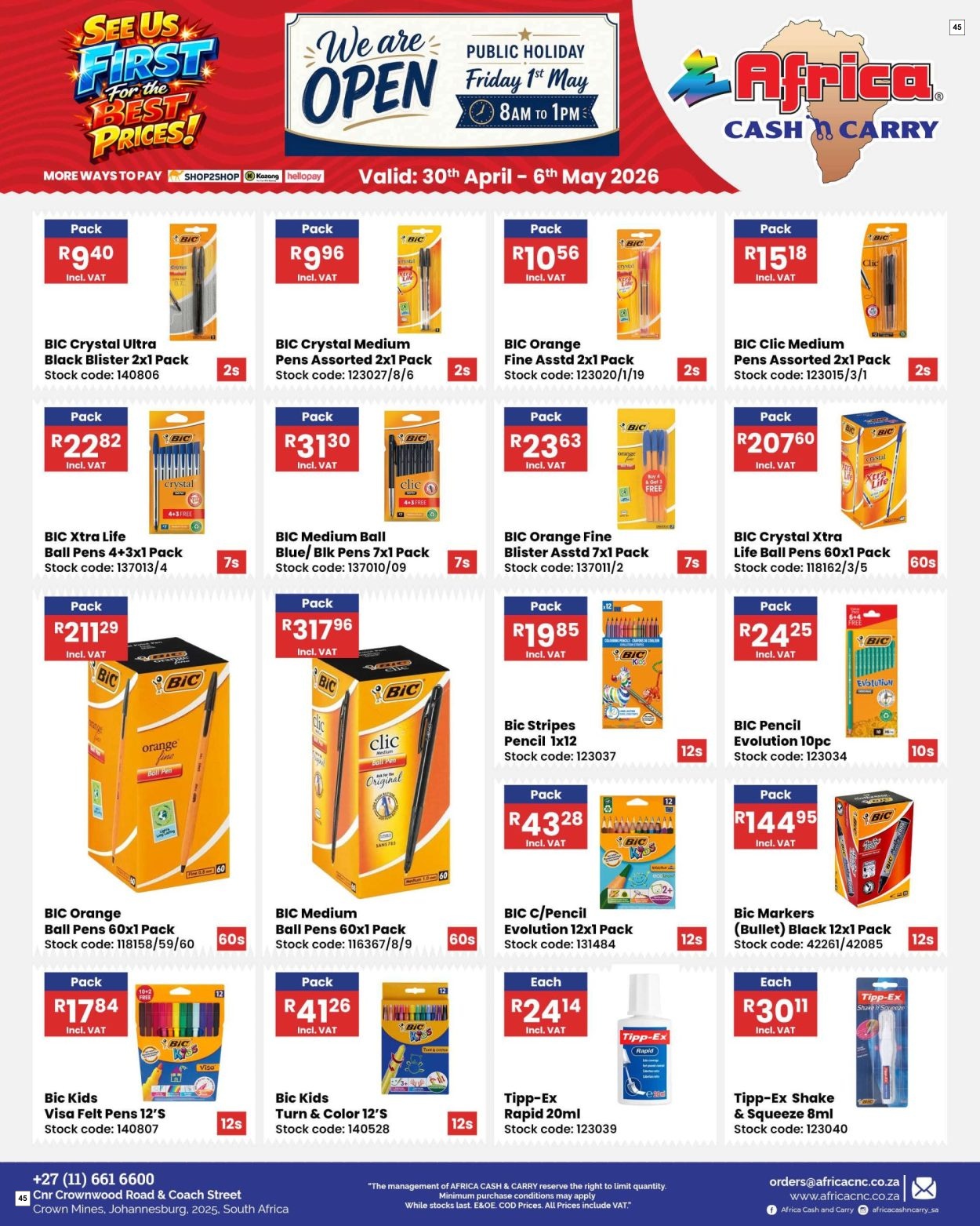 Africa Cash & Carry Catalogue - Weekly Promo - Page 45