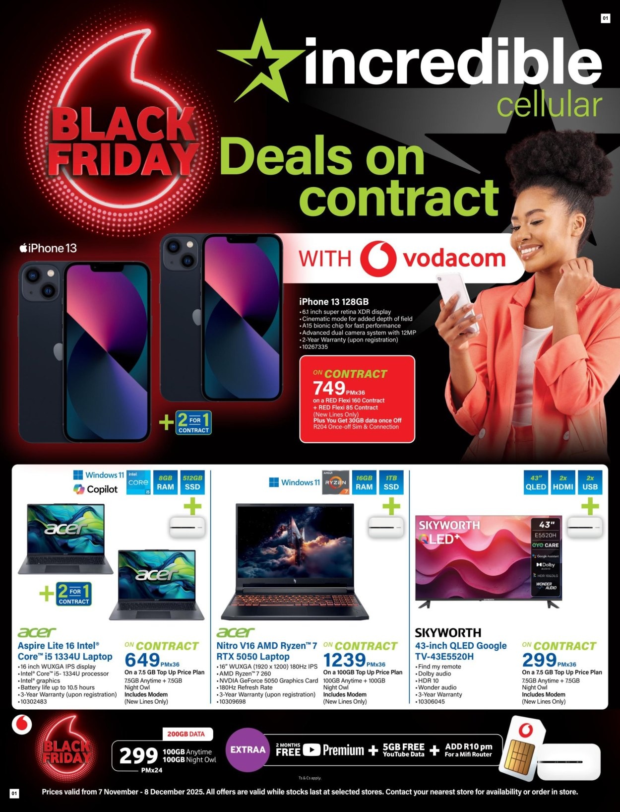 Incredible Connection Specials 07 Nov - 08 Dec