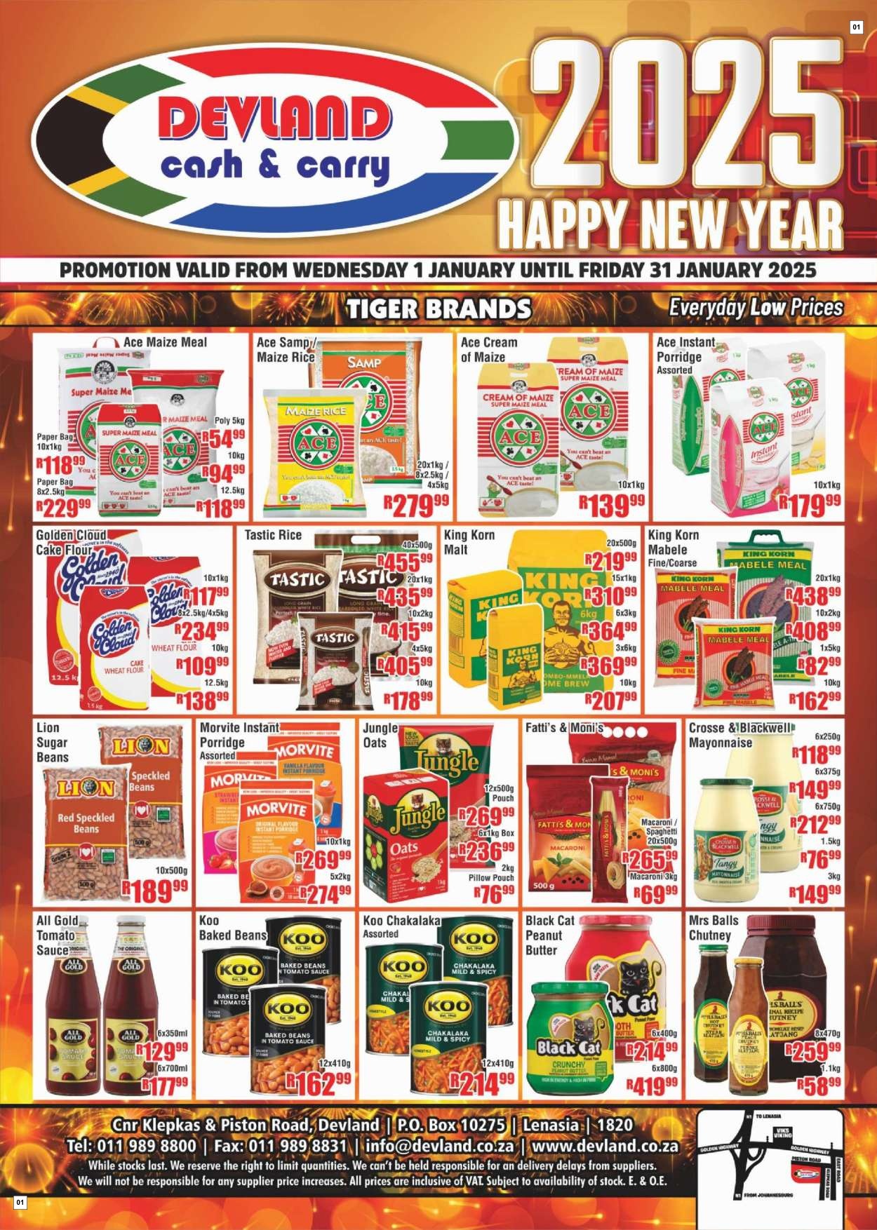 Devland Specials 01 Jan - 31 Jan