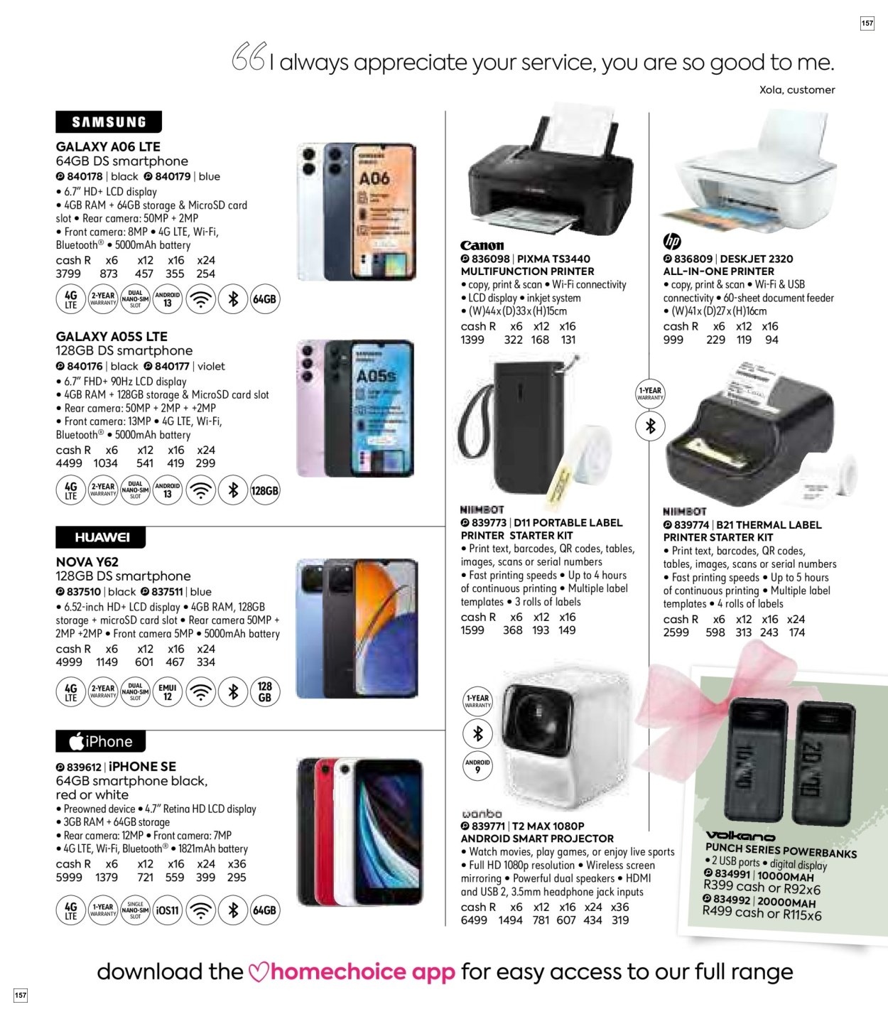 Homechoice Specials 25 Oct - 02 Dec - Page 157