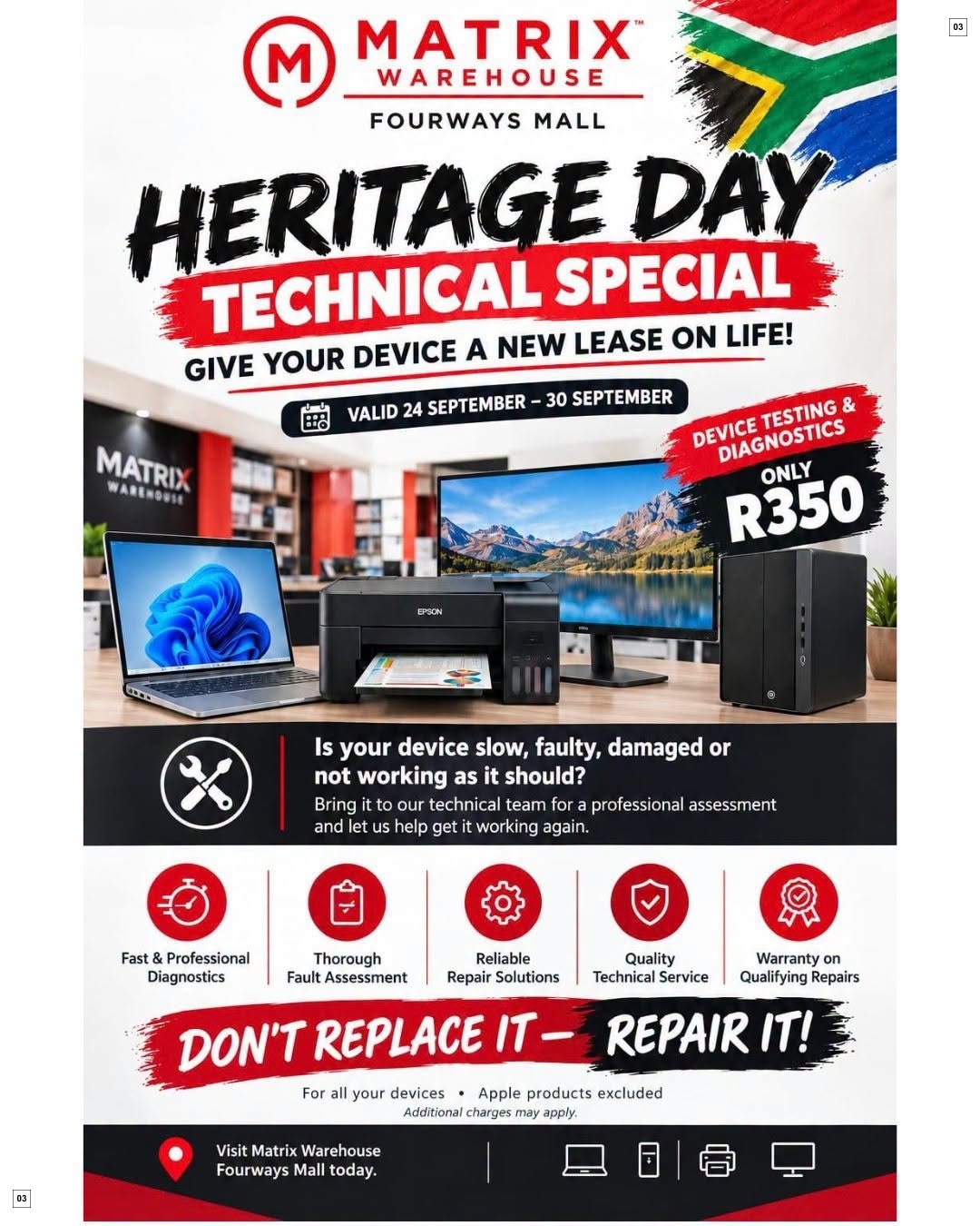 Matrix Warehouse Specials 24 Sept - 30 Sept - Page 3