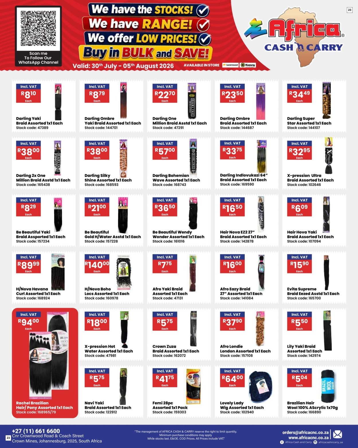 Africa Cash & Carry Catalogue - Weekly Promo - Page 23