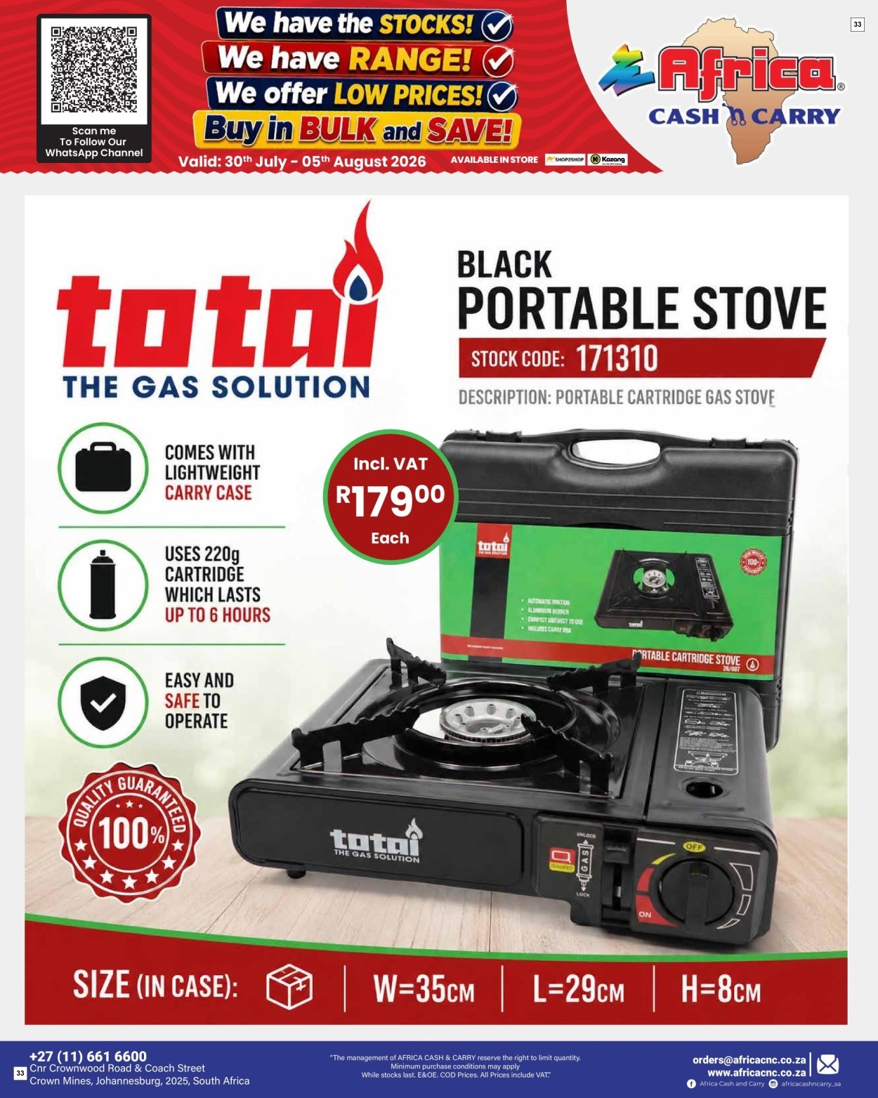 Africa Cash & Carry Catalogue - Weekly Promo - Page 33