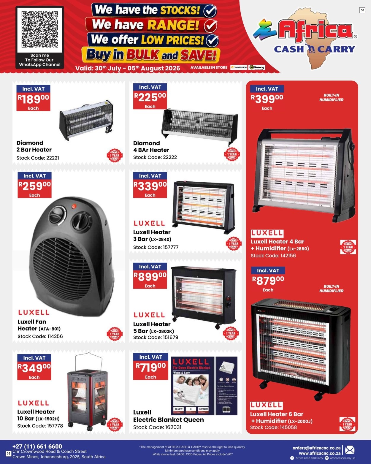 Africa Cash & Carry Catalogue - Weekly Promo - Page 36