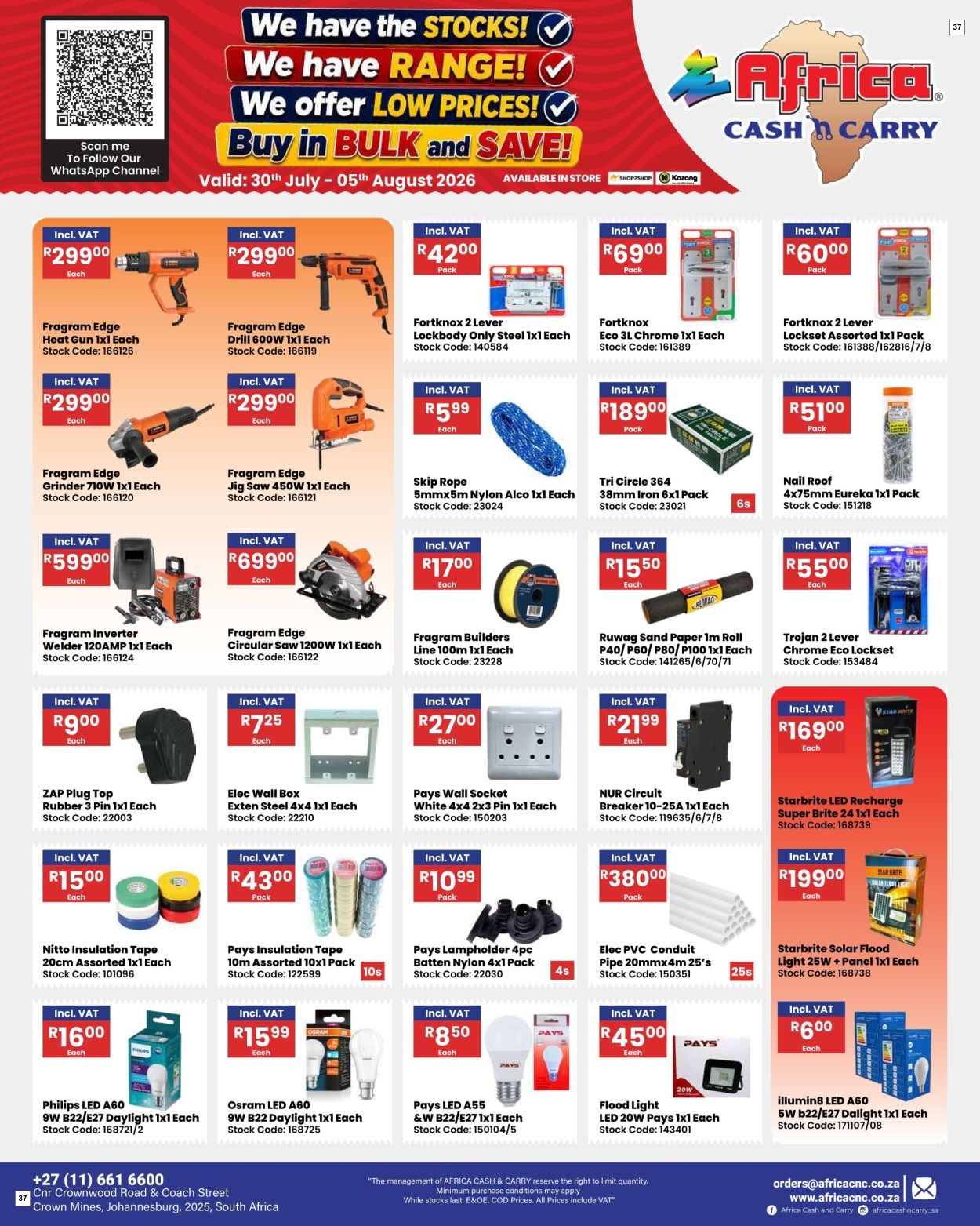 Africa Cash & Carry Catalogue - Weekly Promo - Page 37