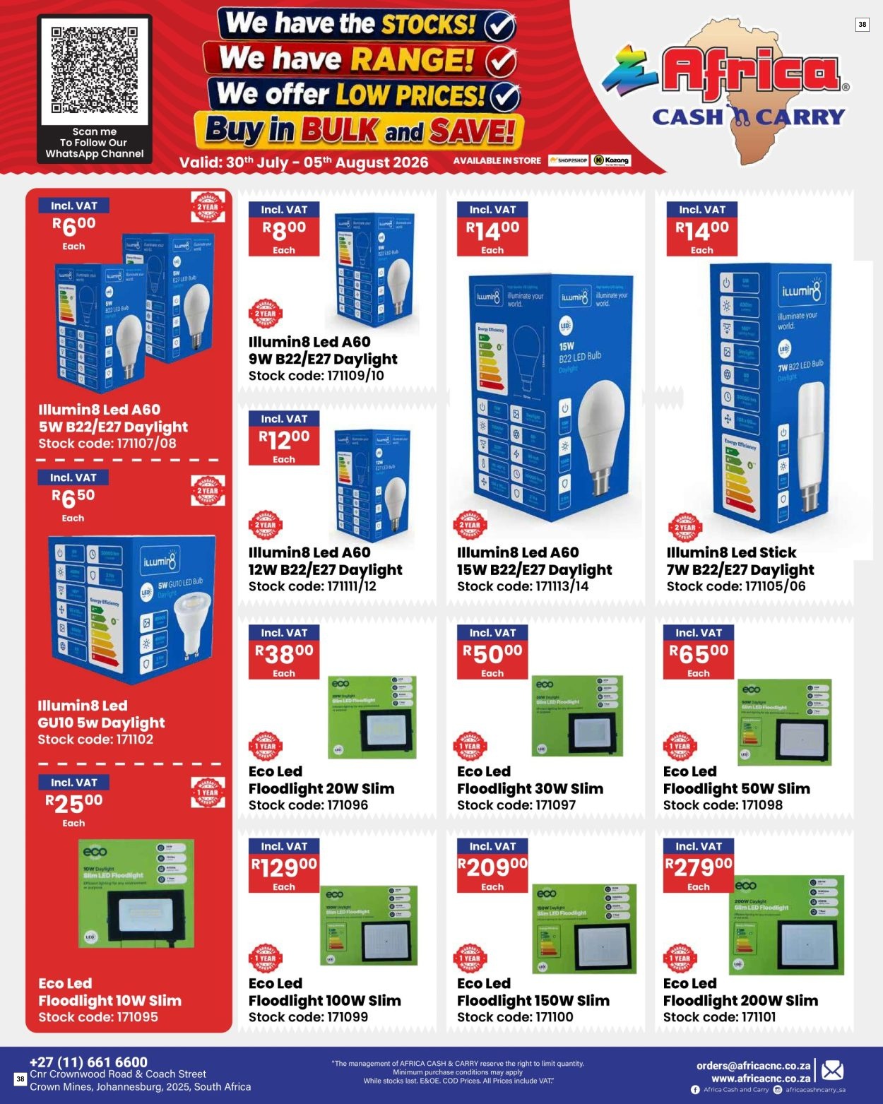 Africa Cash & Carry Catalogue - Weekly Promo - Page 38