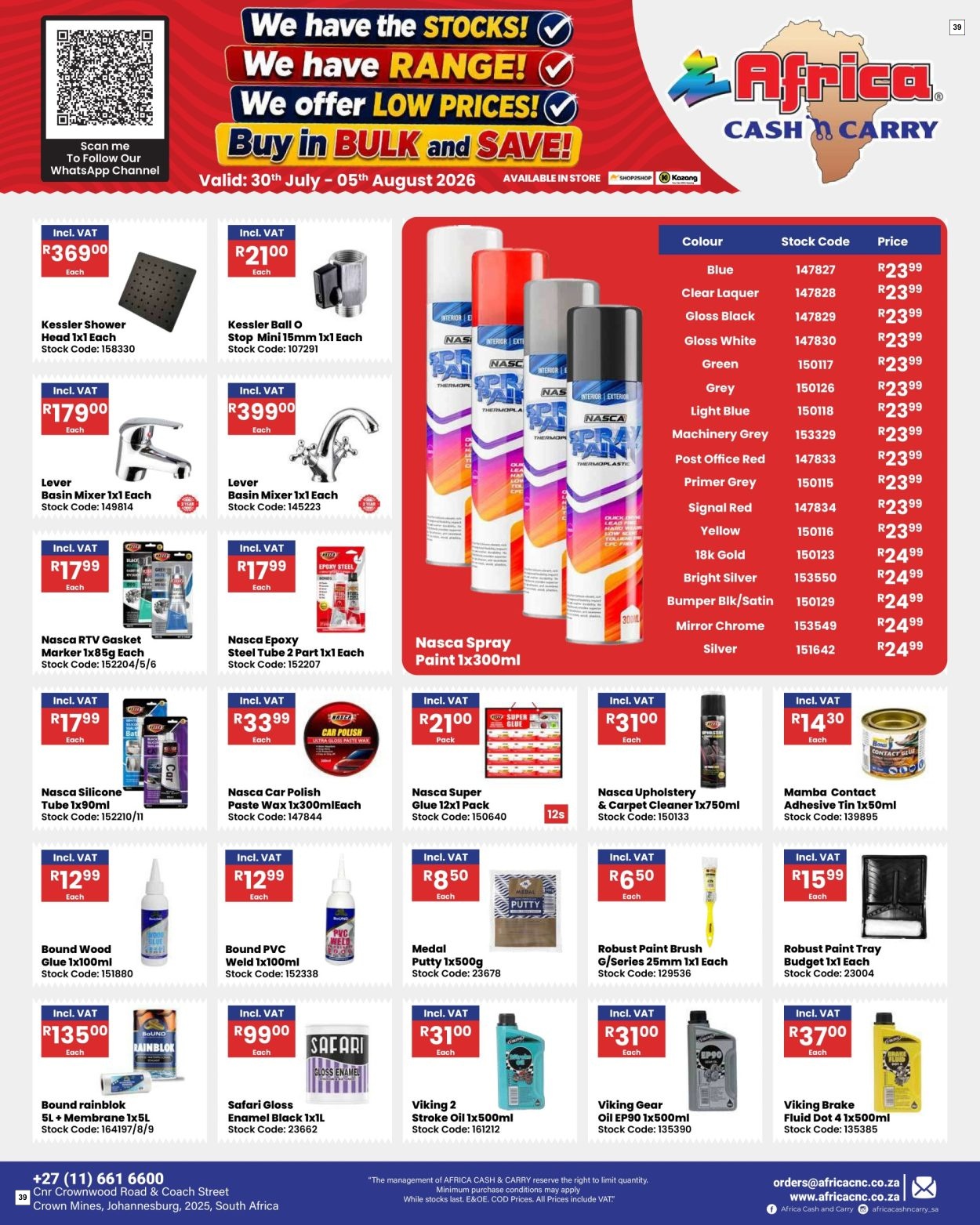 Africa Cash & Carry Catalogue - Weekly Promo - Page 39
