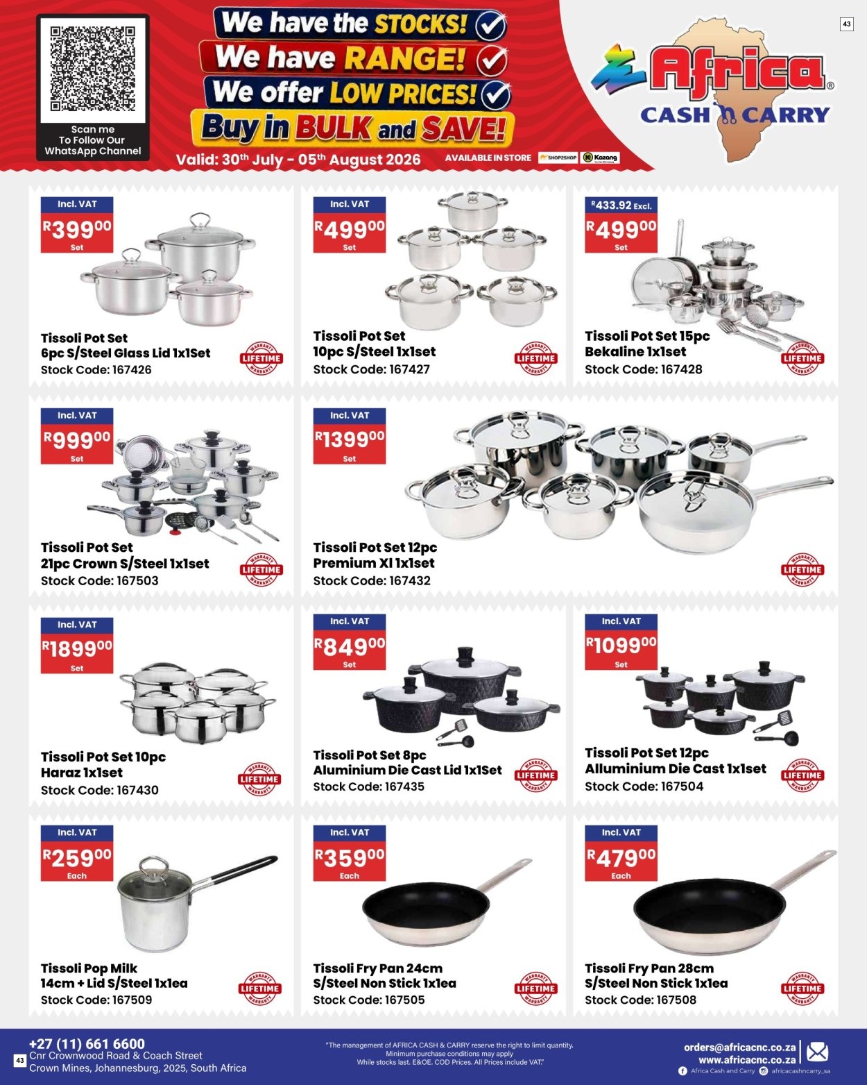 Africa Cash & Carry Catalogue - Weekly Promo - Page 43