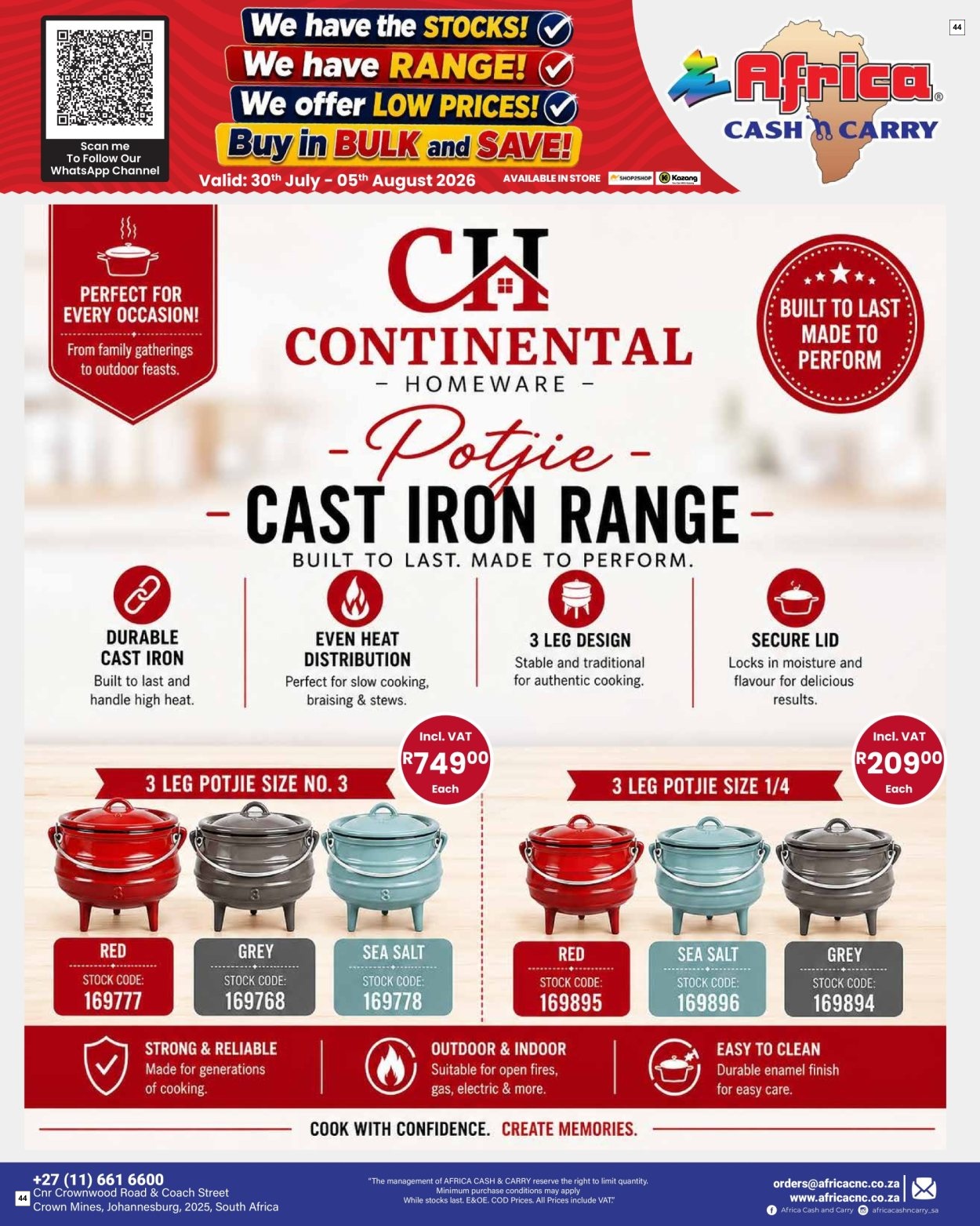 Africa Cash & Carry Catalogue - Weekly Promo - Page 44