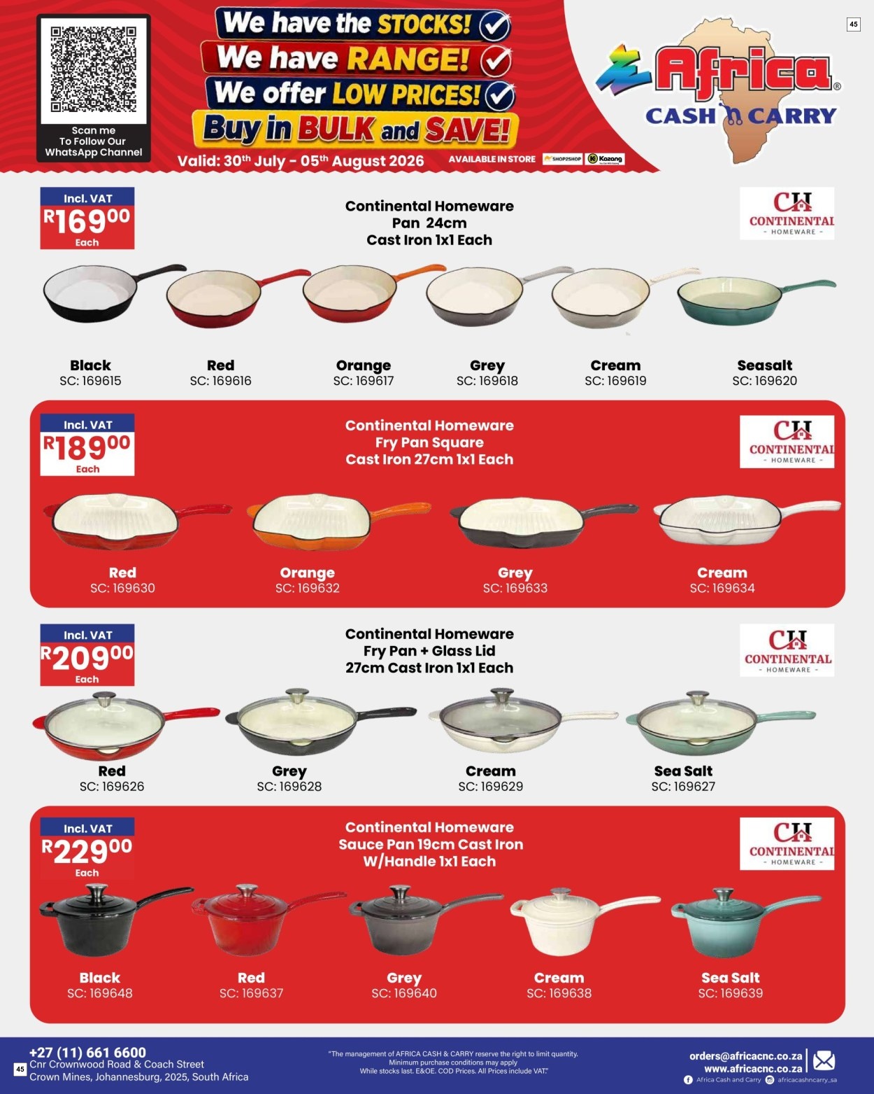 Africa Cash & Carry Catalogue - Weekly Promo - Page 45