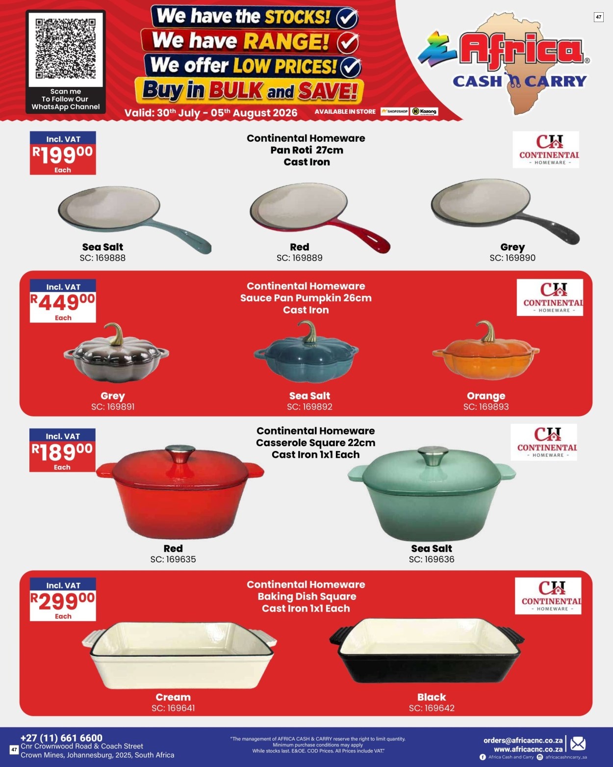Africa Cash & Carry Catalogue - Weekly Promo - Page 47