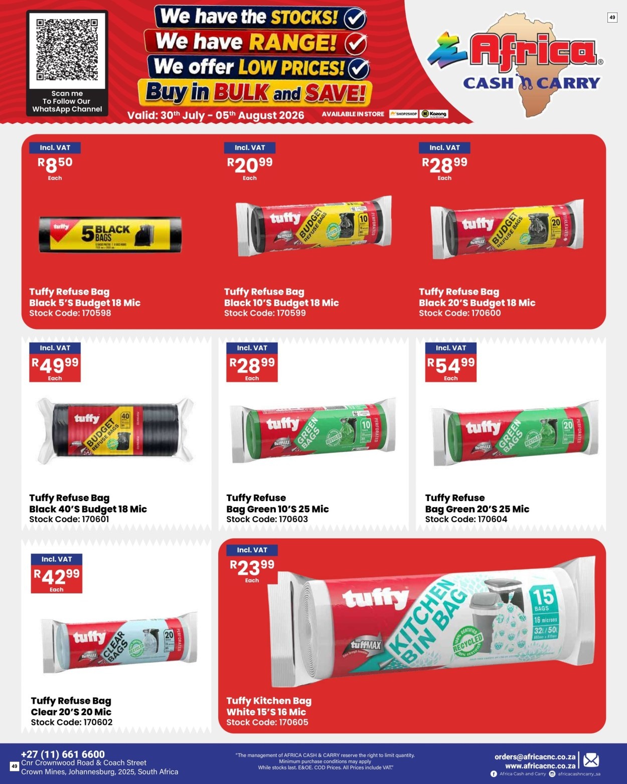 Africa Cash & Carry Catalogue - Weekly Promo - Page 49