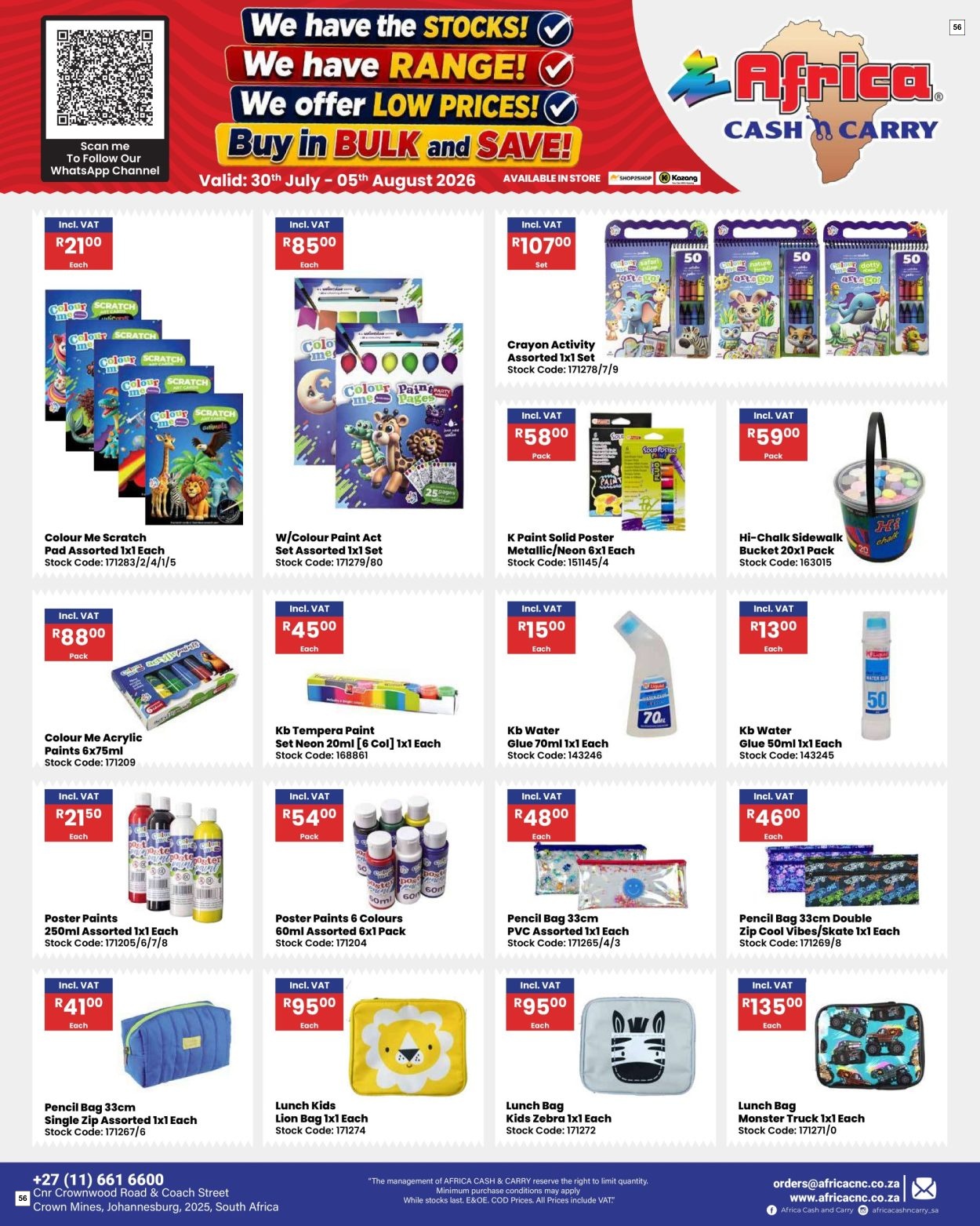 Africa Cash & Carry Catalogue - Weekly Promo - Page 56