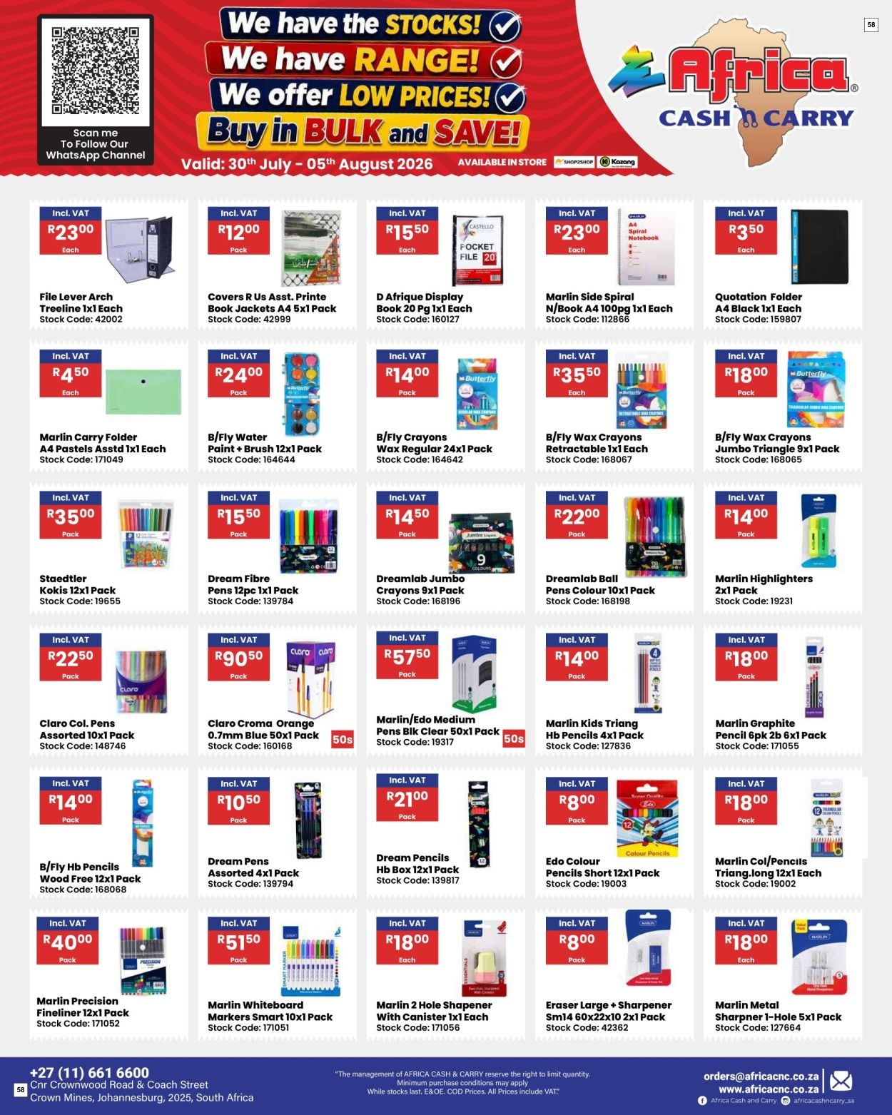 Africa Cash & Carry Catalogue - Weekly Promo - Page 58