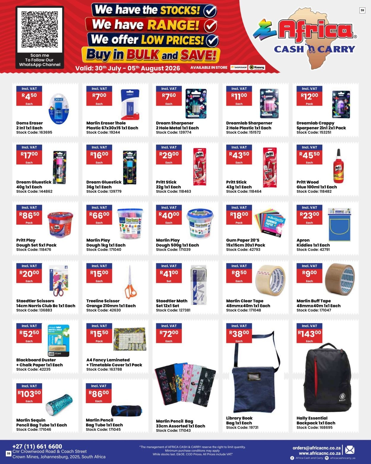Africa Cash & Carry Catalogue - Weekly Promo - Page 59