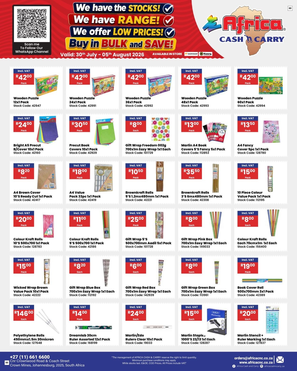 Africa Cash & Carry Catalogue - Weekly Promo - Page 60