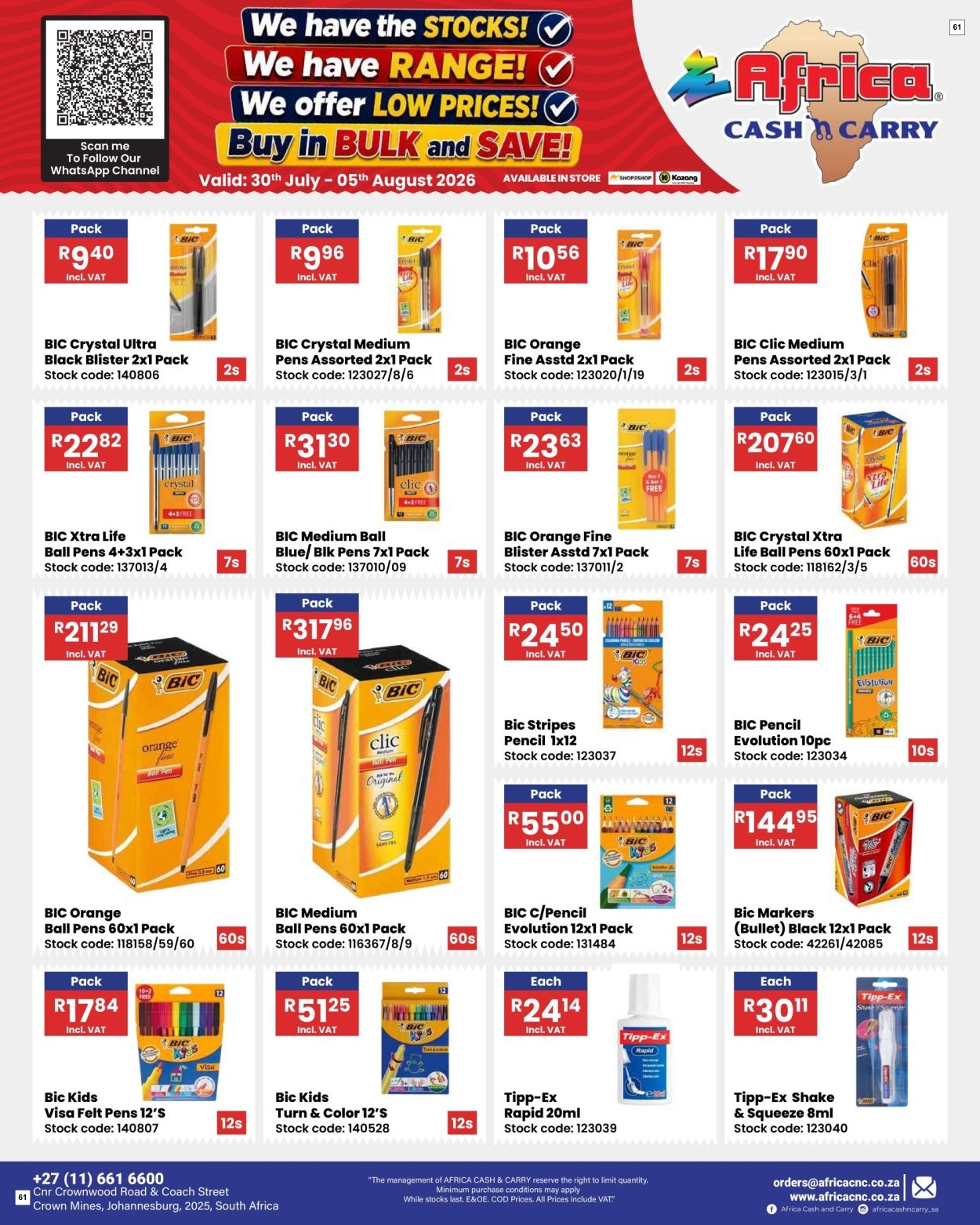 Africa Cash & Carry Catalogue - Weekly Promo - Page 61