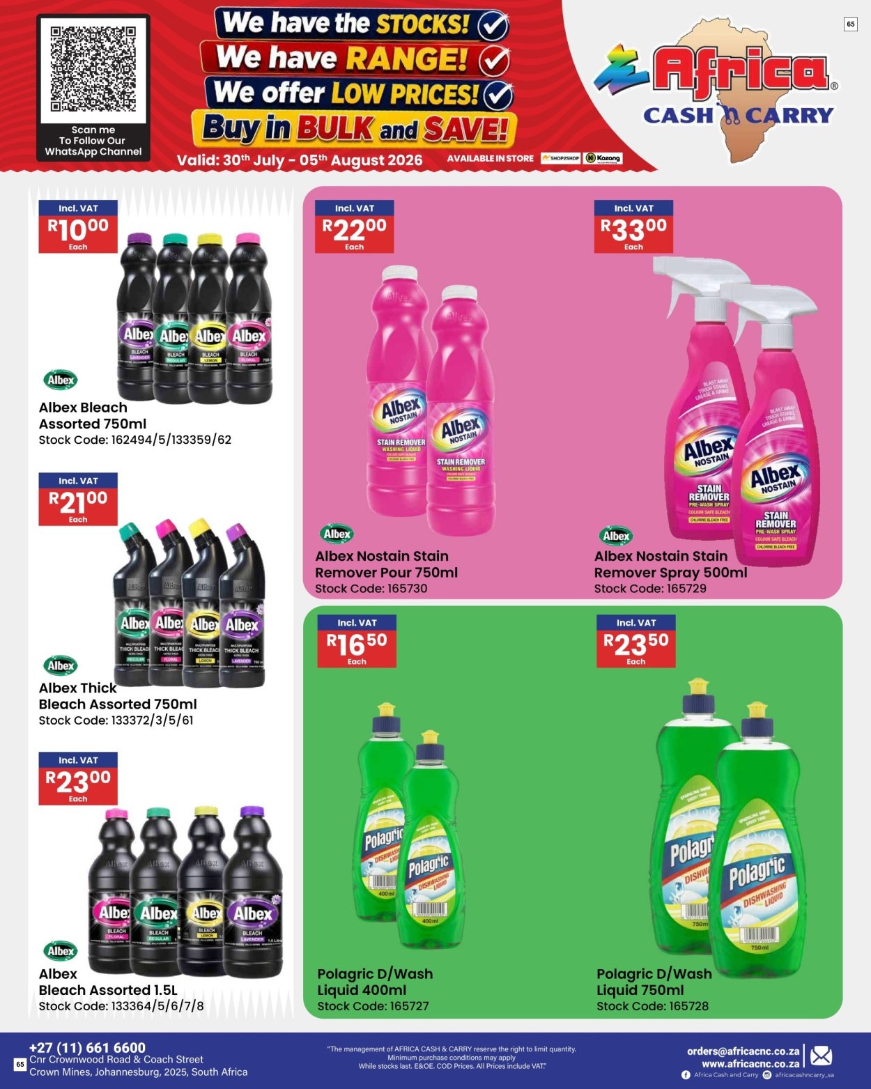 Africa Cash & Carry Catalogue - Weekly Promo - Page 65