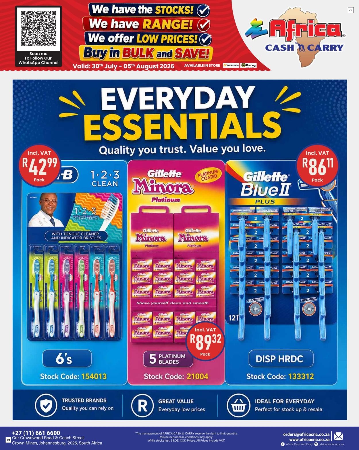 Africa Cash & Carry Catalogue - Weekly Promo - Page 70
